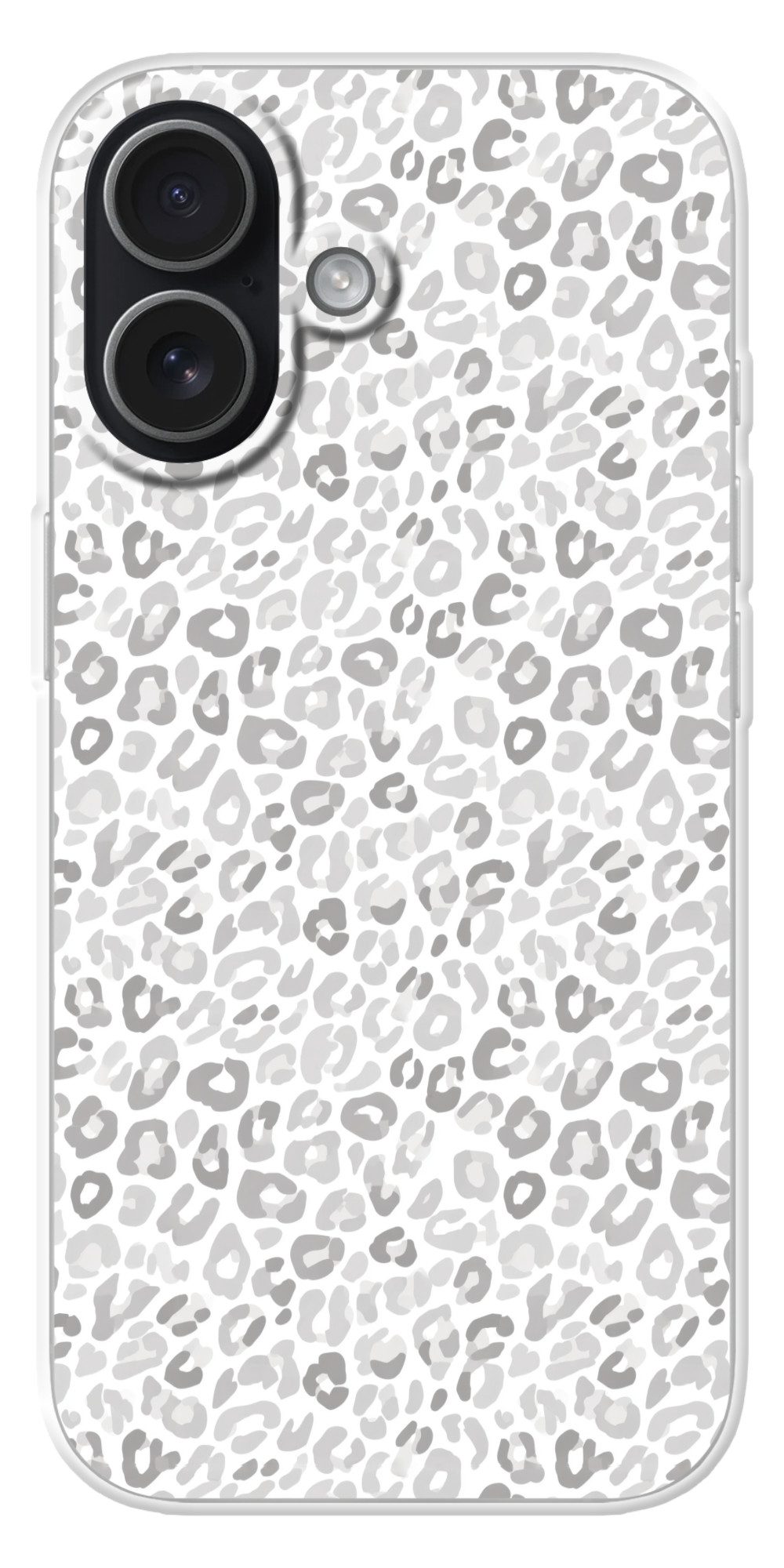 MuchoWow Handyhülle für Apple iPhone 17 Leopard - Motiv - Grau, Smartphone-Bumper, Print, Handy Schutzhülle Dünn