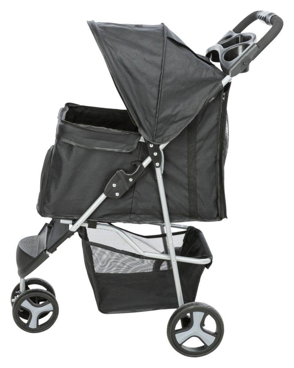 TRIXIE Hundebuggy Buggy für Hunde - schwarz - 47 × 100 × 80 cm