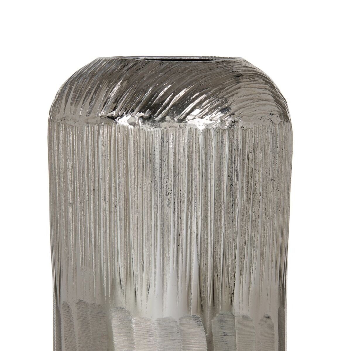 15 x 15 Aluminium cm Vase Bigbuy x Dekovase Silber 38