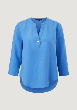 Comma 3/4-Arm-Shirt Bluse mit Tunikaausschnitt