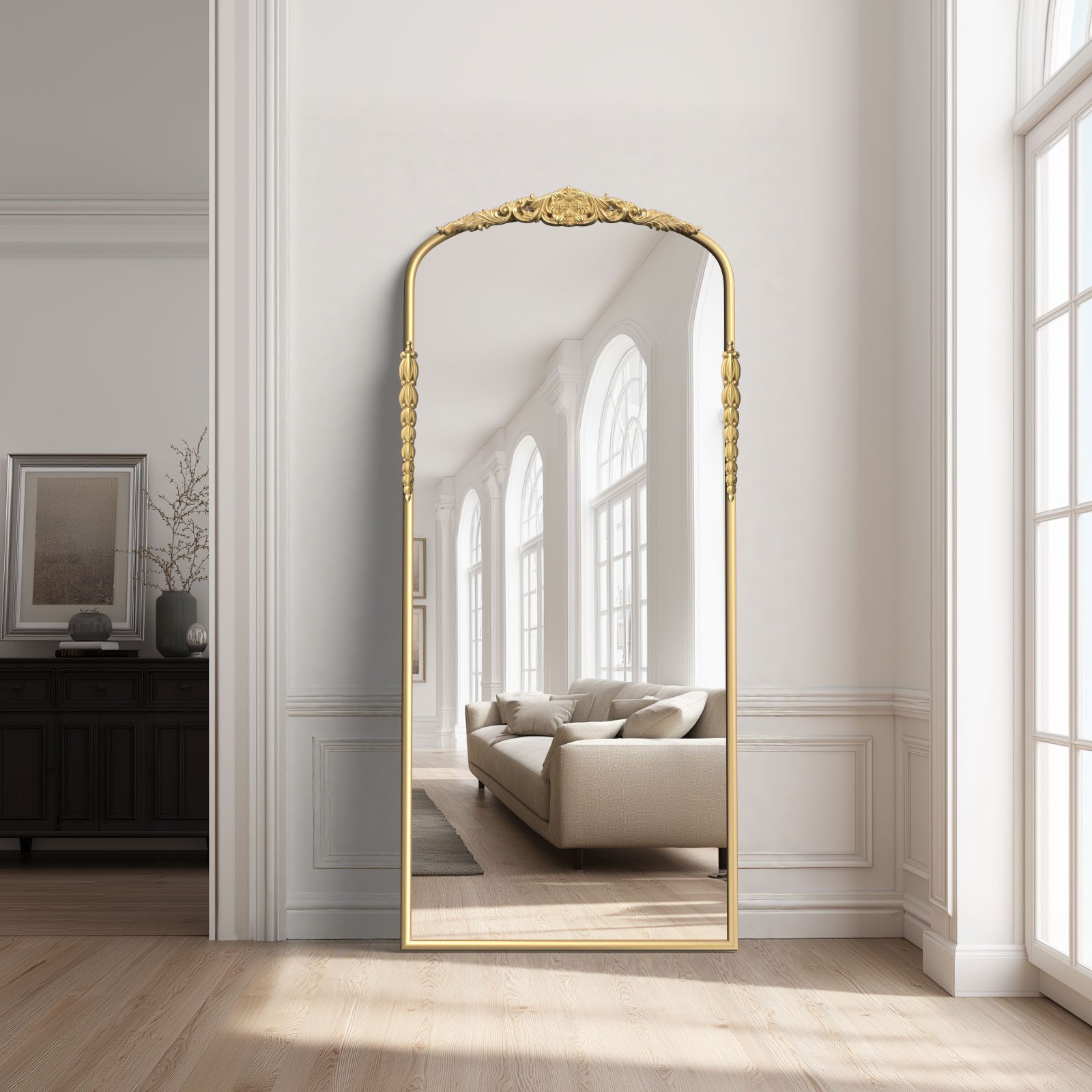 G-LEAF Wandspiegel im zeitlosen Vintage-Design aus günstig online kaufen