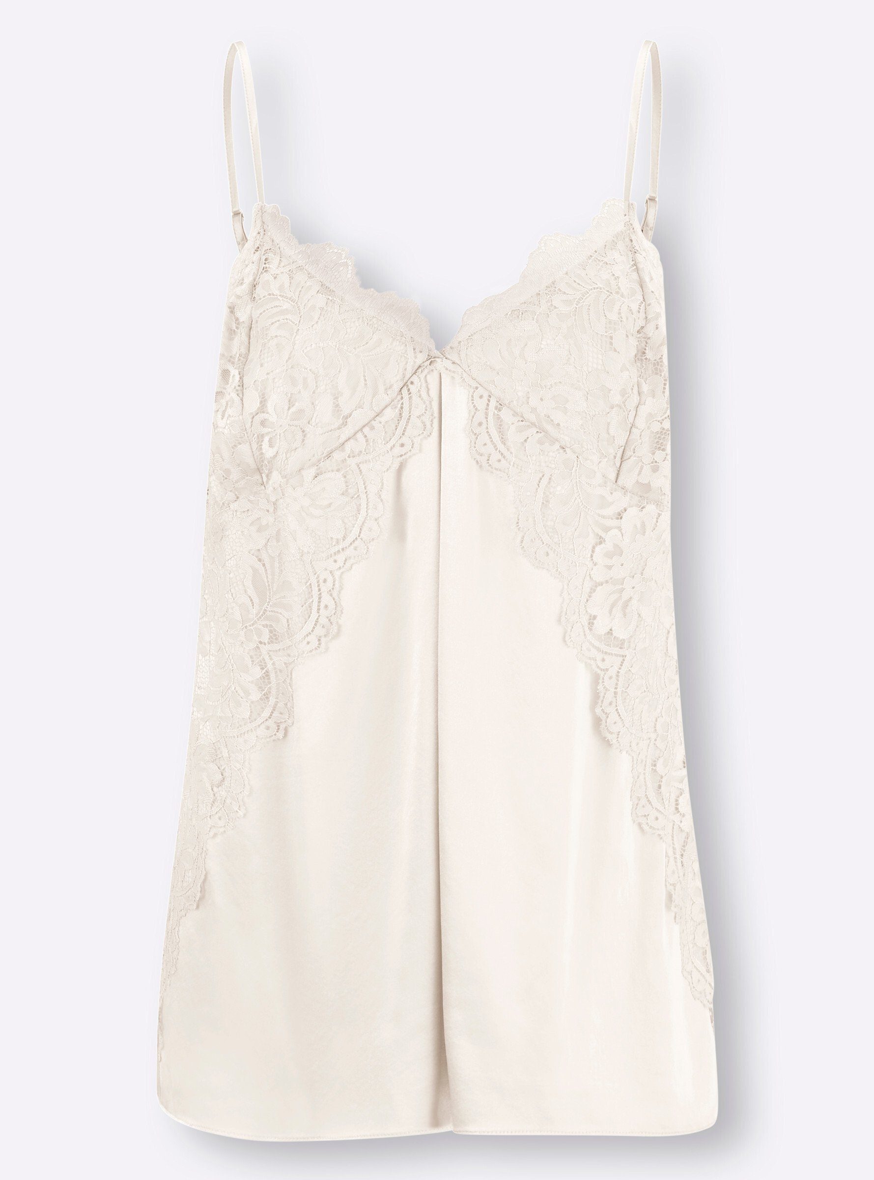 heine Blusentop Spitzentop Ärmellos