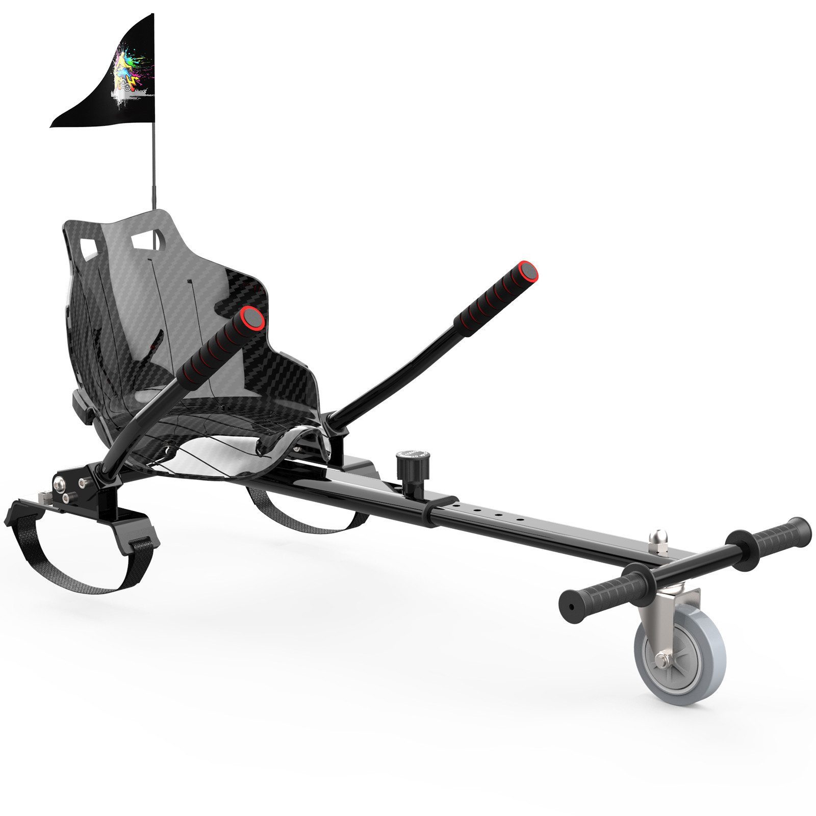 Mega Motion Balance Scooter Kart Hoverboard Kart Für 6,5" 8" 10" Hoverboard mit Sitz, Geschenk für Kinder und Jugendliche