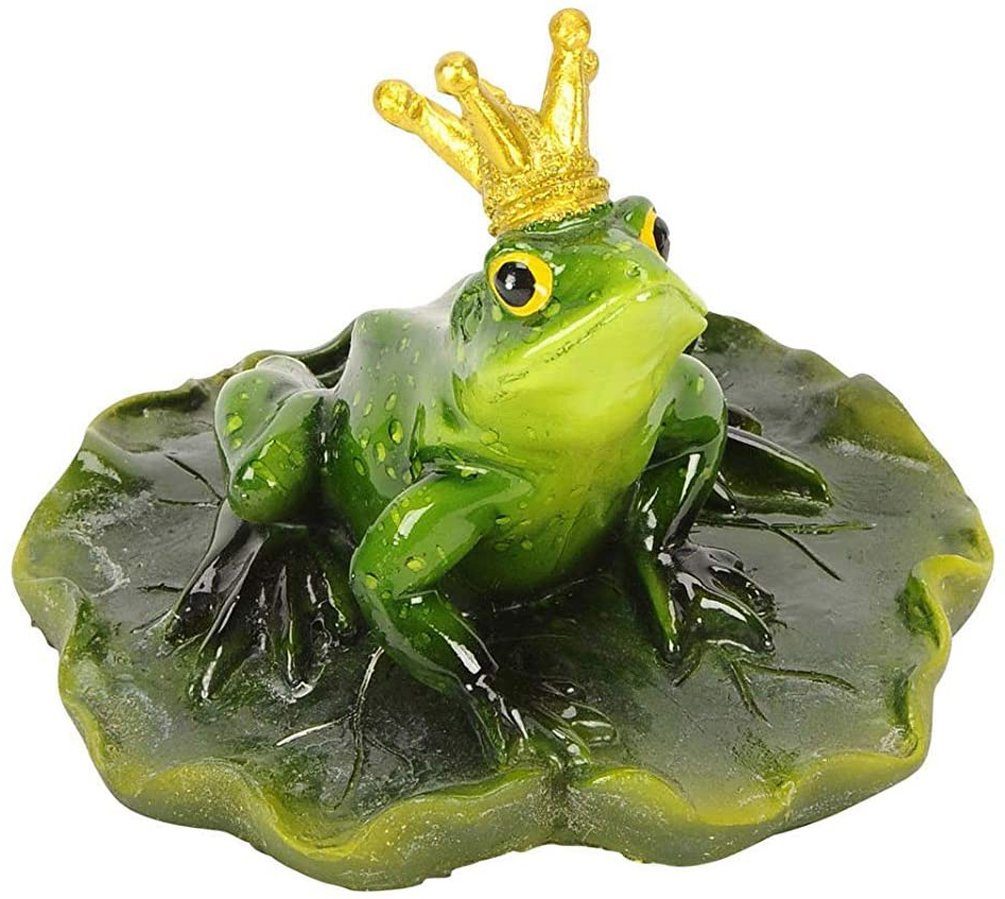 LB H&F Lilienburg Teichfigur LB H&F Schwimmtier Teichfigur Froschkönig Froschfigur, (Teichfrosch schwimmende Tierfigur Gartendeko Garten wetterfest Kunststoff Schwimmfrosch Teichschwimmer FROSCH, Dekofigur Figur Teich Gartenteich Teichdeko Schwimmfigur),