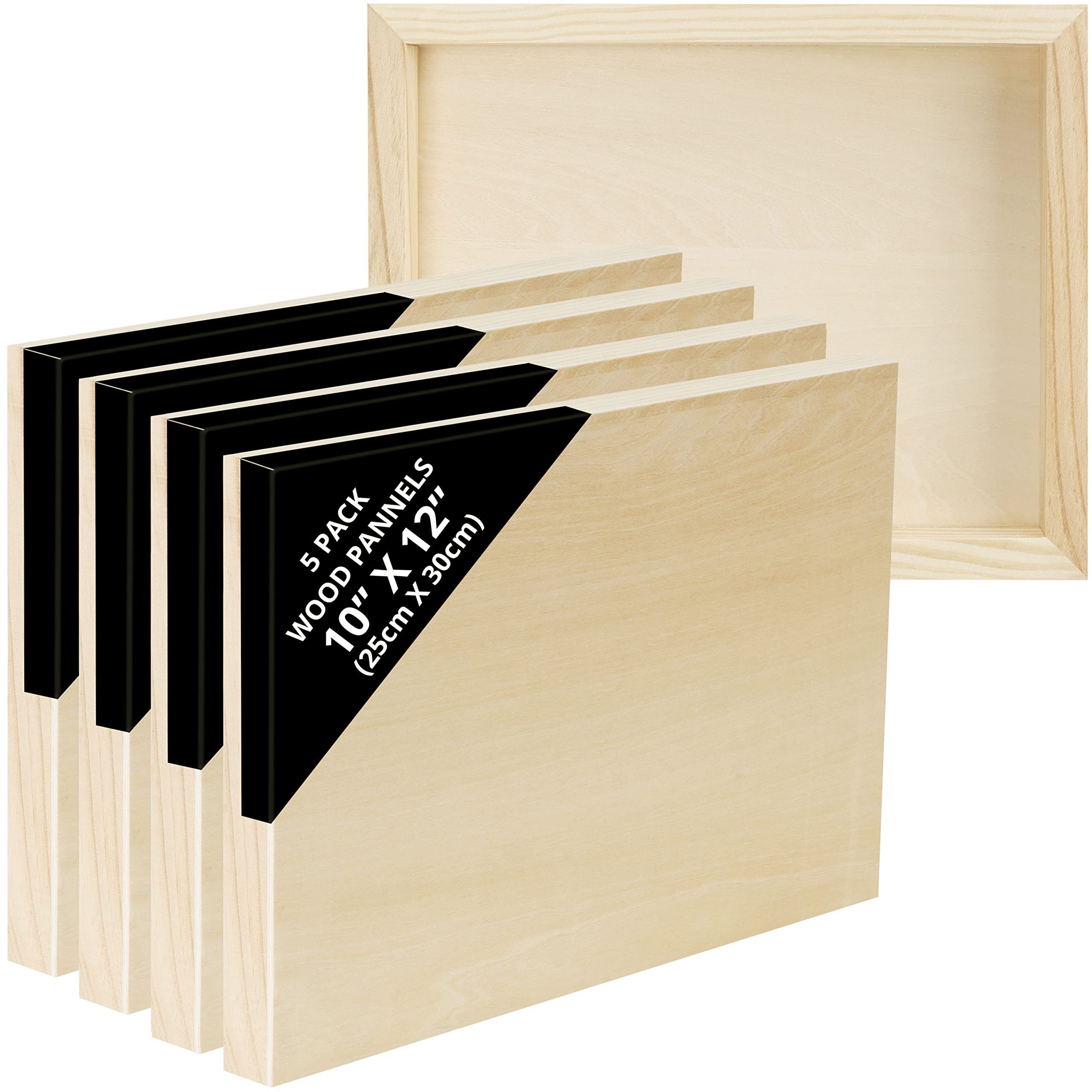 Belle Vous Leinwand 5er Pack Holz Leinwand 25x30 cm