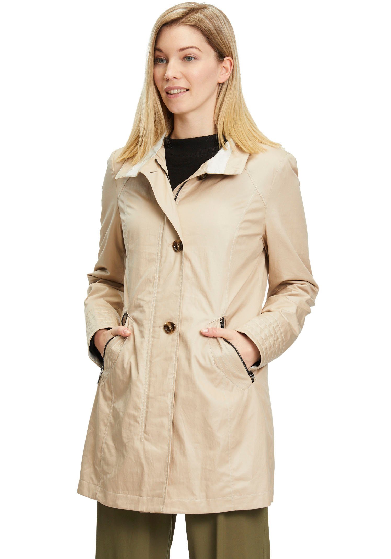 Knopfverschluss mit Outdoorjacke Gil Bret cre butter