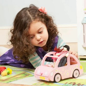 LeNoSa Spielzeug-Auto Holz Spielzeug Auto für Biegepuppen (rosa), (2-tlg)