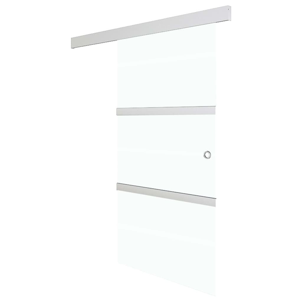 vidaXL Schiebetür Schiebetür mit Softclose ESG-Glas und Aluminium 76x205 cm (1-St)