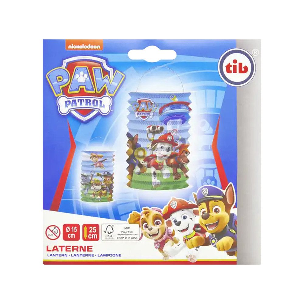 TIB Heyne Umzugslaterne Paw Patrol - Zuglaterne - aus Papier - Ø = 15 cm