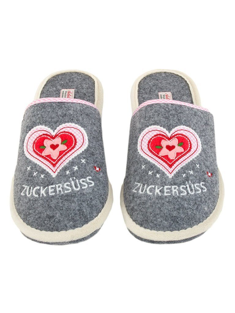 Zuckersüss Filzpantoffel Pantoffel