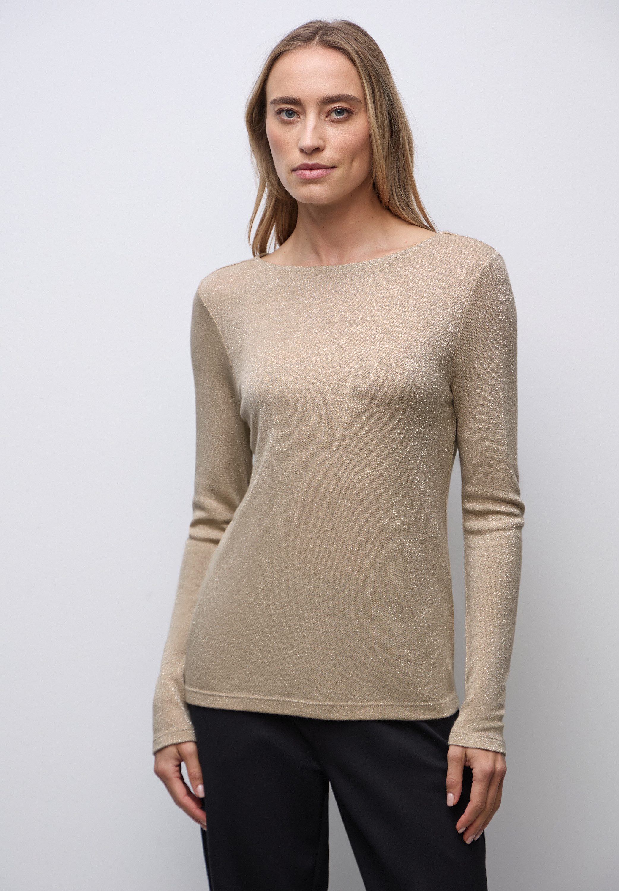 STREET ONE Langarmshirt aus softem Materialmix günstig online kaufen