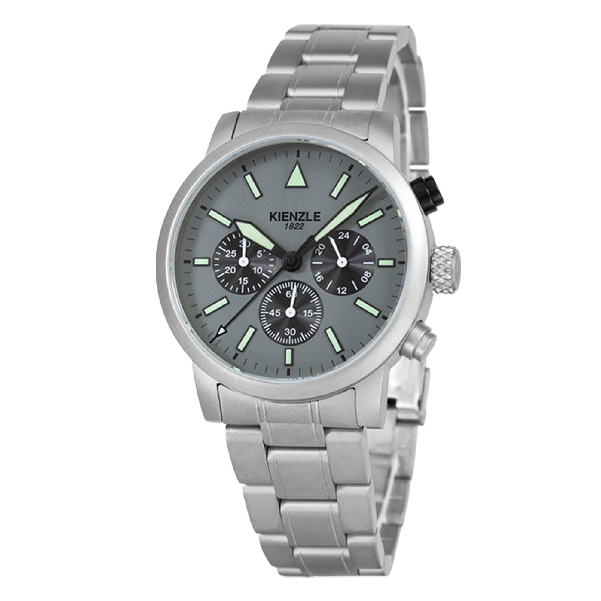 Kienzle Quarzuhr FLIEGER Quarz Chrono Armbanduhr Edelstahl KC416H