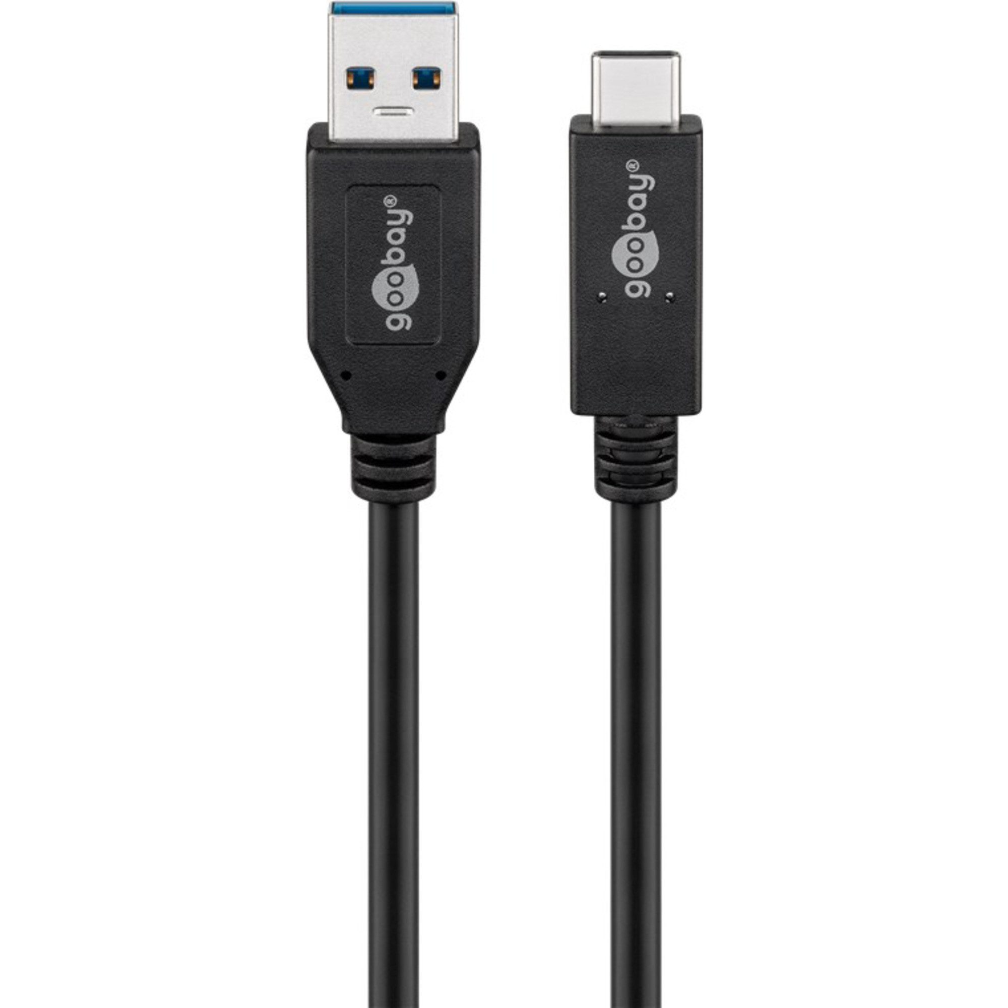 goobay USB 3.2 Gen 2 Kabel, USB-A Stecker > USB-C Computer-Kabel