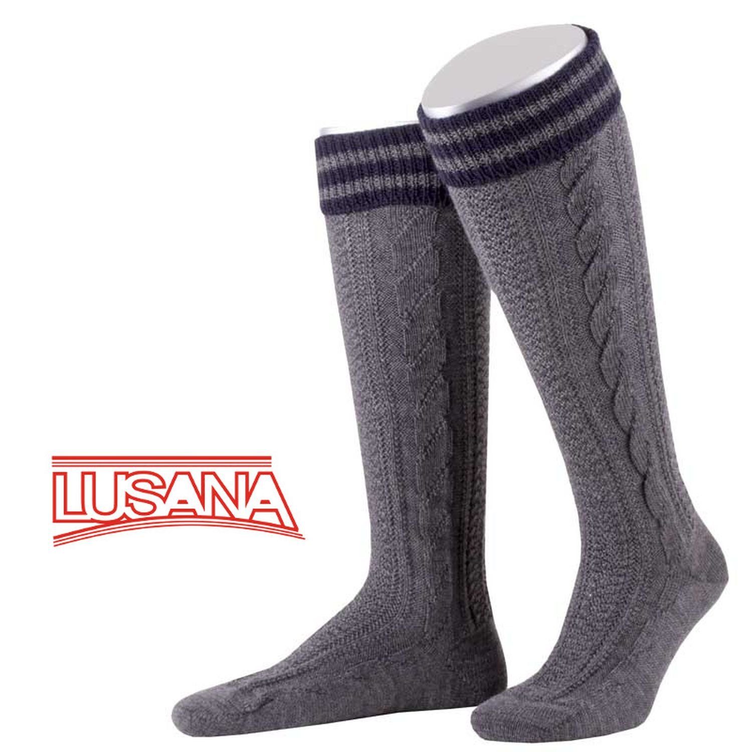 5206 Trachtensocken handgekettel Lusana Trachtenstrümpfe,