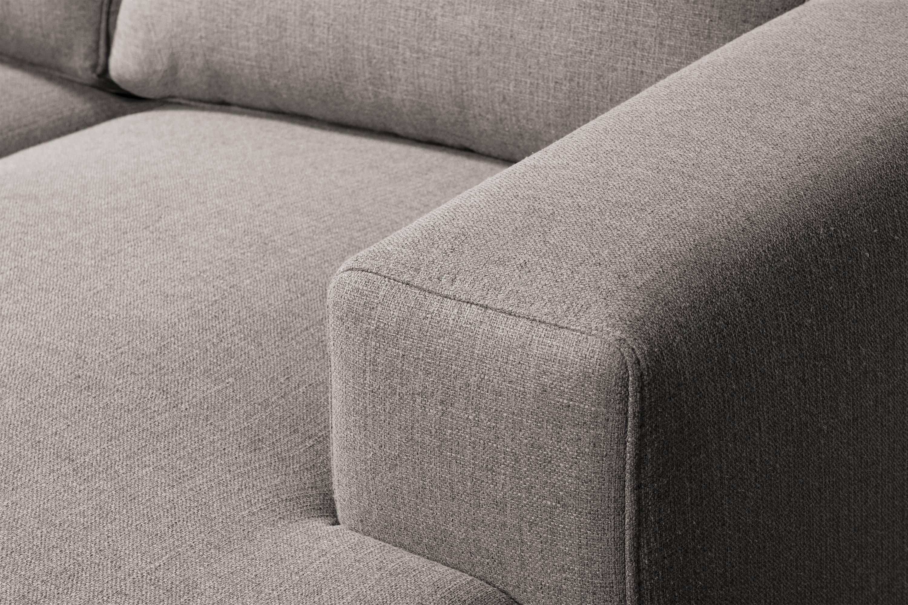 Ecksofa zeitloses rechts/links, Konsimo Ecksofa beige ALIO | beige Massivholzbeine, Design | beige