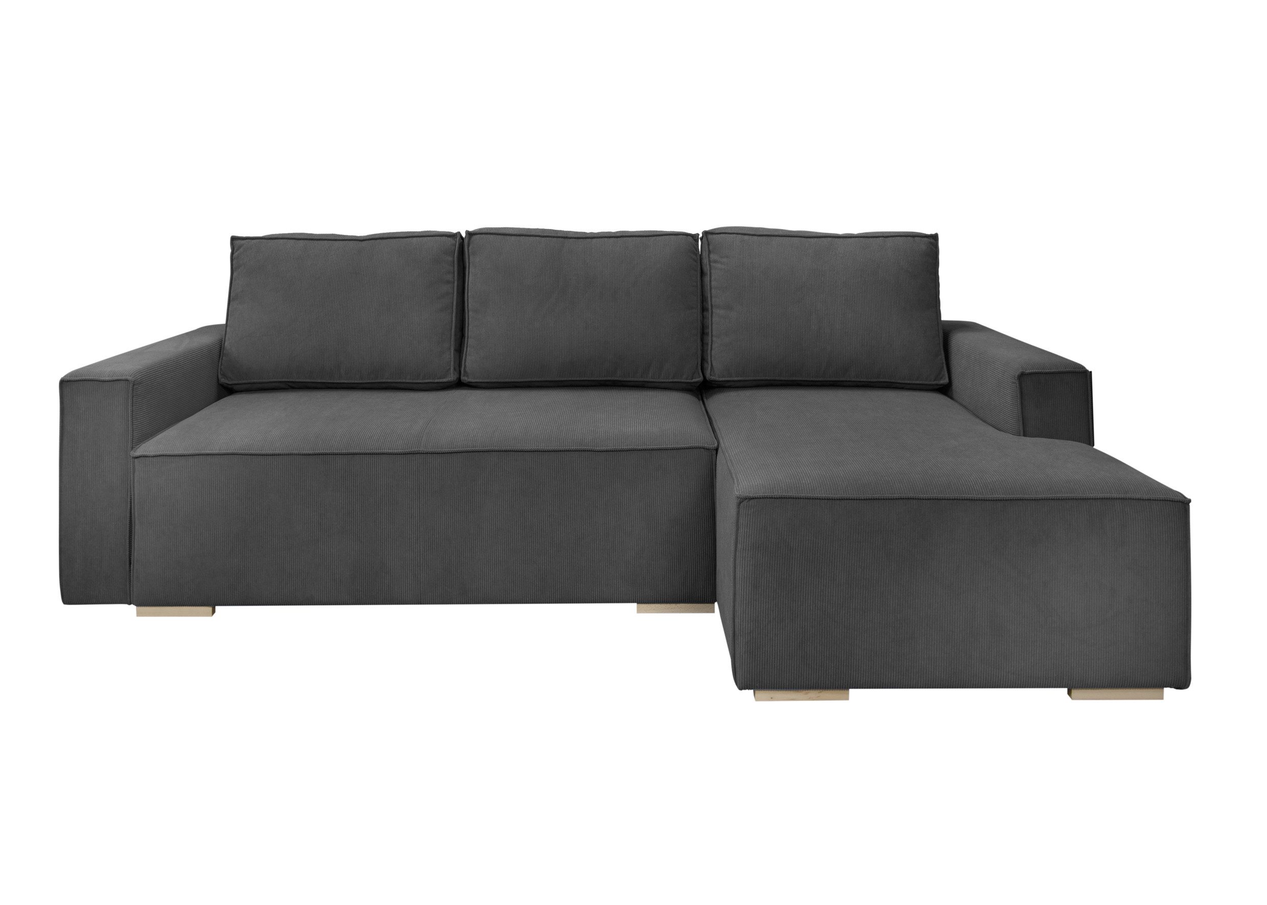 Paspartur Schlafsofa Benet, Ecksofa Benet L-Form Schlafsofa mit Schlaffunktion Gästebettfunktion