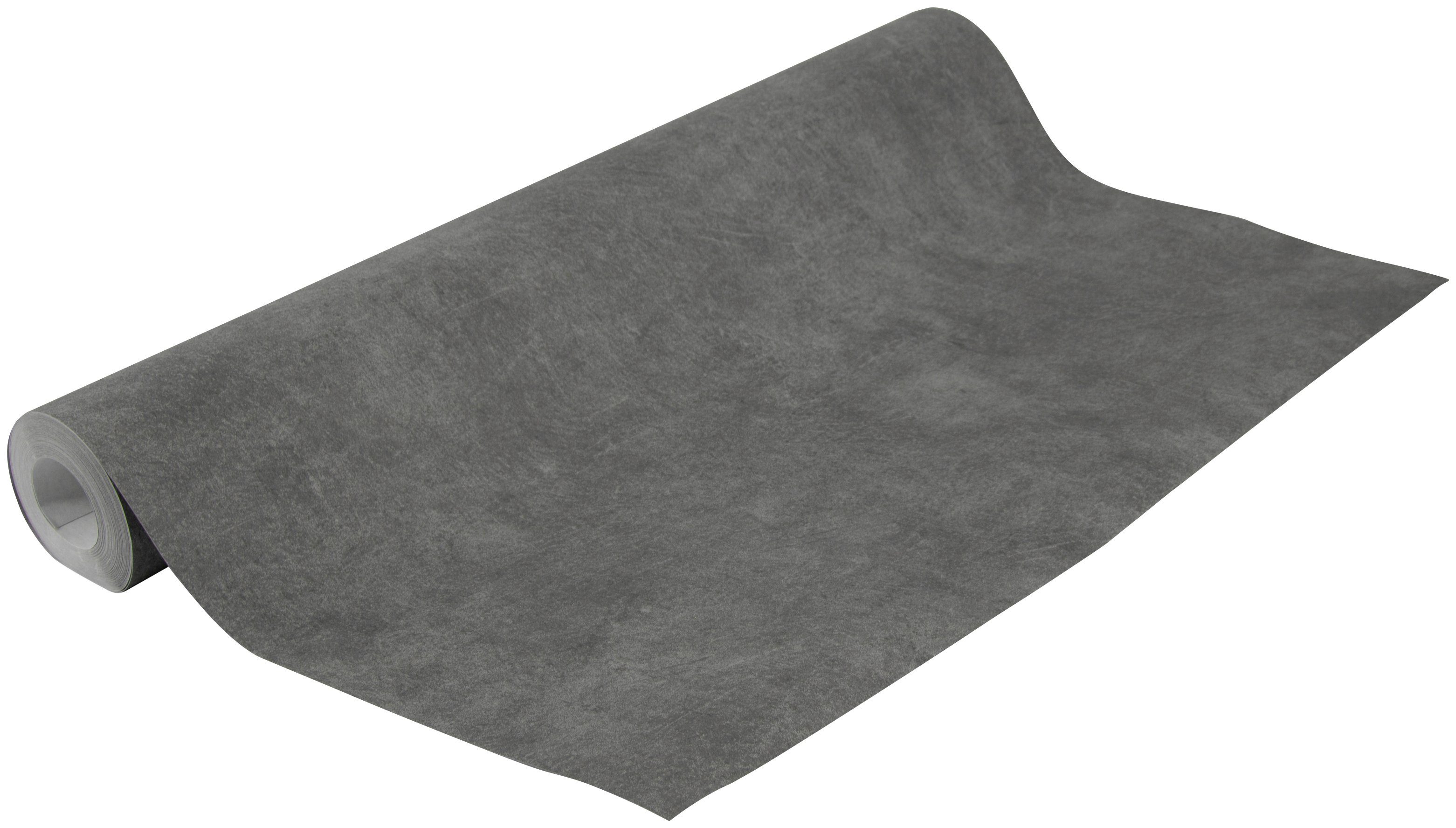 Superfresco Easy Vliestapete Beton, glatt, Steinoptik, (1 St), Dunkelgrau - 10mx53cm
