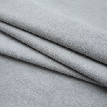 Vorhang Verdunkelungsvorhänge mit Haken 2 Stk. Grau 140x225 cm, furnicato