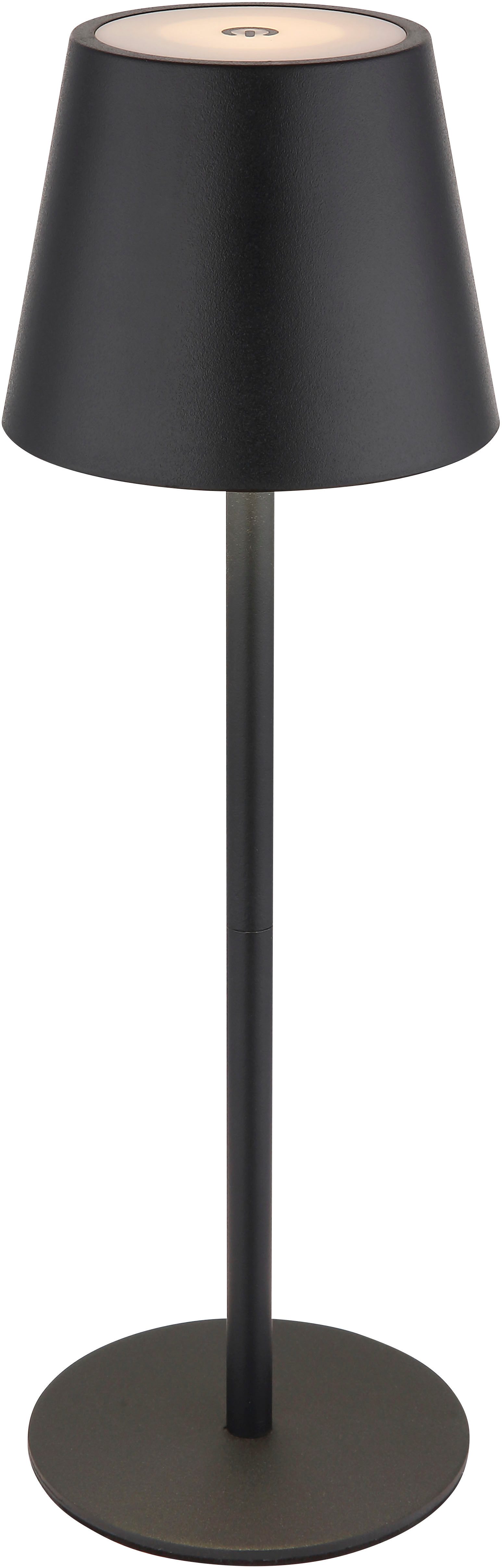 my home LED Tischleuchte Alia Akkuleuchte inkl. Flaschenaufsatz, Memoryfunktion, LED fest integriert, warmweiß - kaltweiß, stufenloser Touchdimmer, Farben fixierbar, USB-C, Akkulampe, CCT