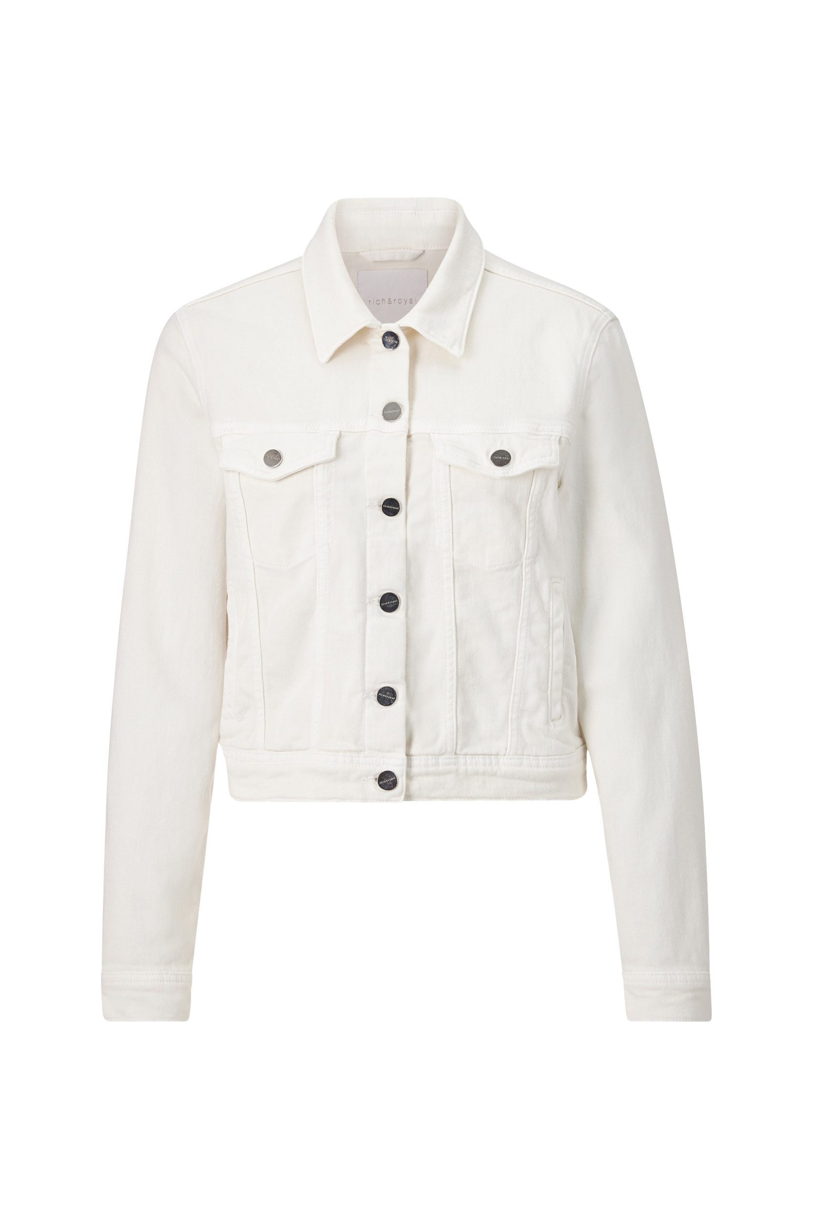 Rich & Royal Курткиblazer white denim jacket organic