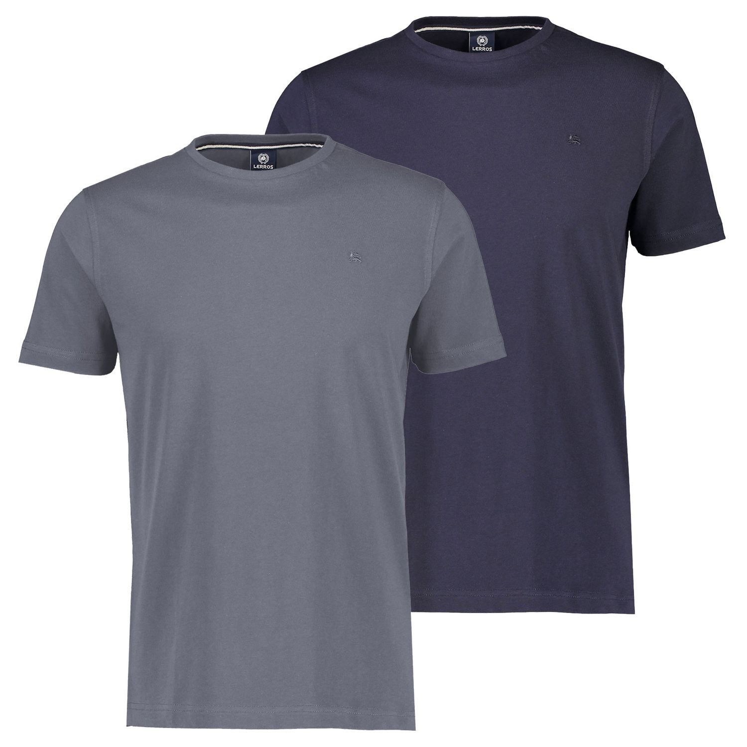 LERROS T-Shirt Basic in hochwertiger Qualität mit Logo Stickerei günstig online kaufen