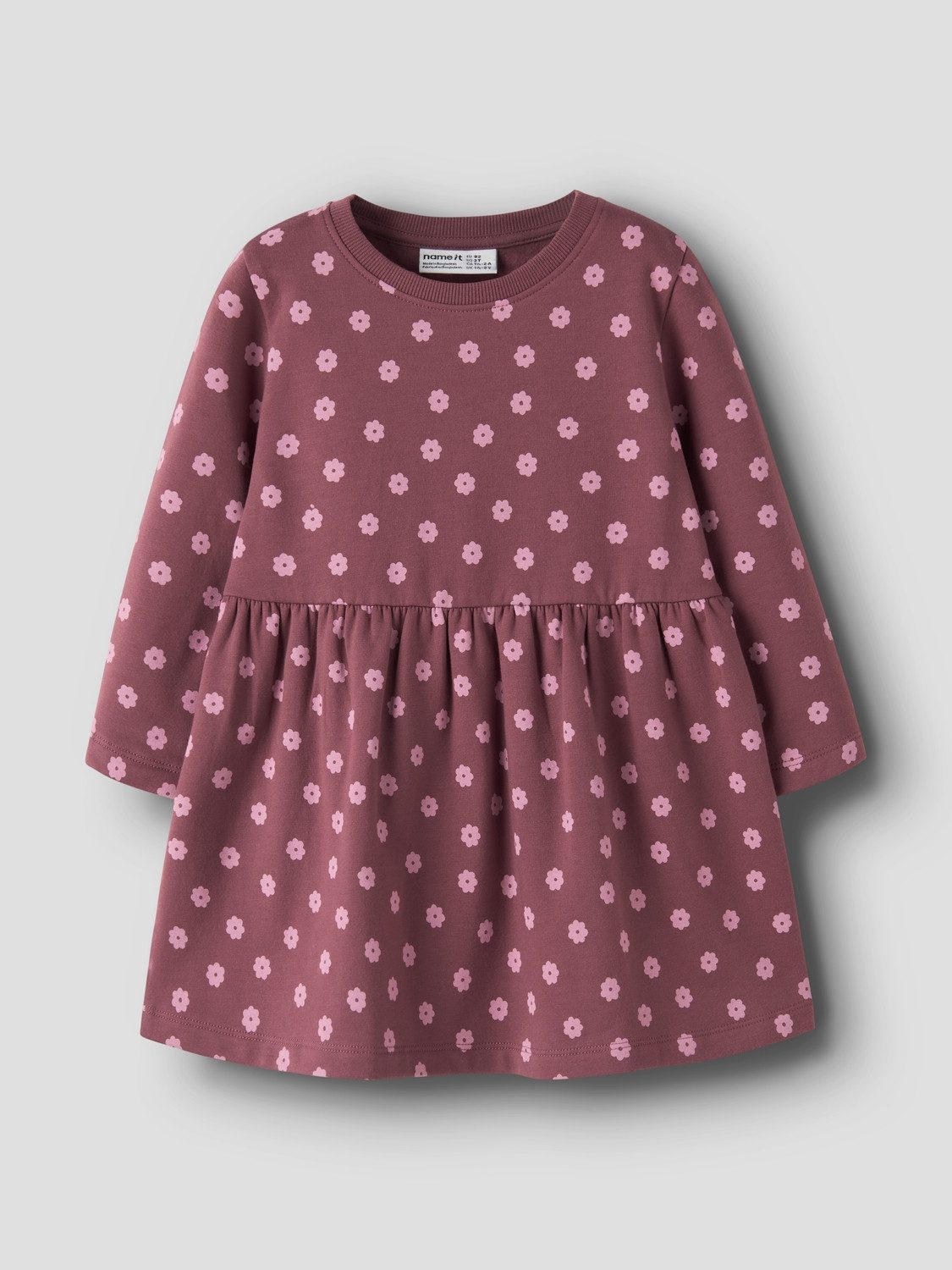 Name It Sweatkleid Nmfdavina Ls Sweat Bru Dress – Bild 2 von 4