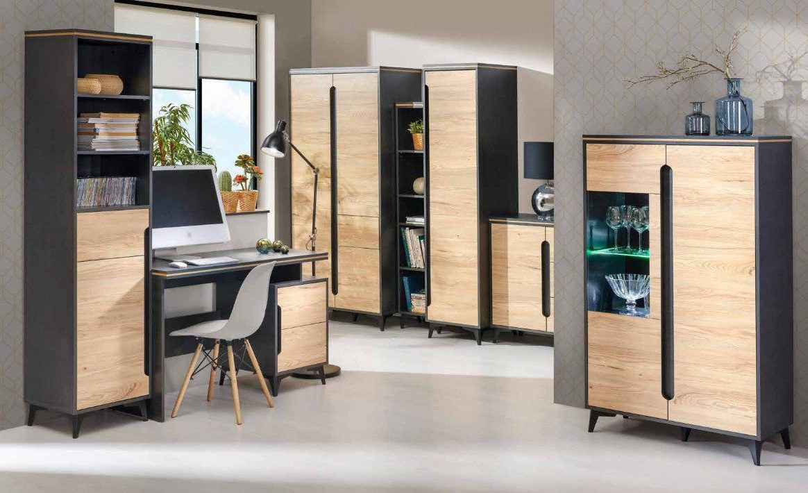 Xlmoebel Büromöbel-Set Büro Zimmer Set Office Einrichtung Komplett Set Мебель Tisch Schrank, (Büromöbel-Set), Hergestellt in Europa