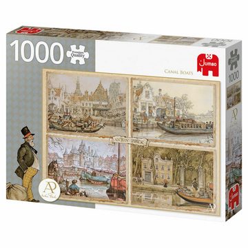 Jumbo Spiele Puzzle Kanalboote 1000 Teile, 1000 Puzzleteile