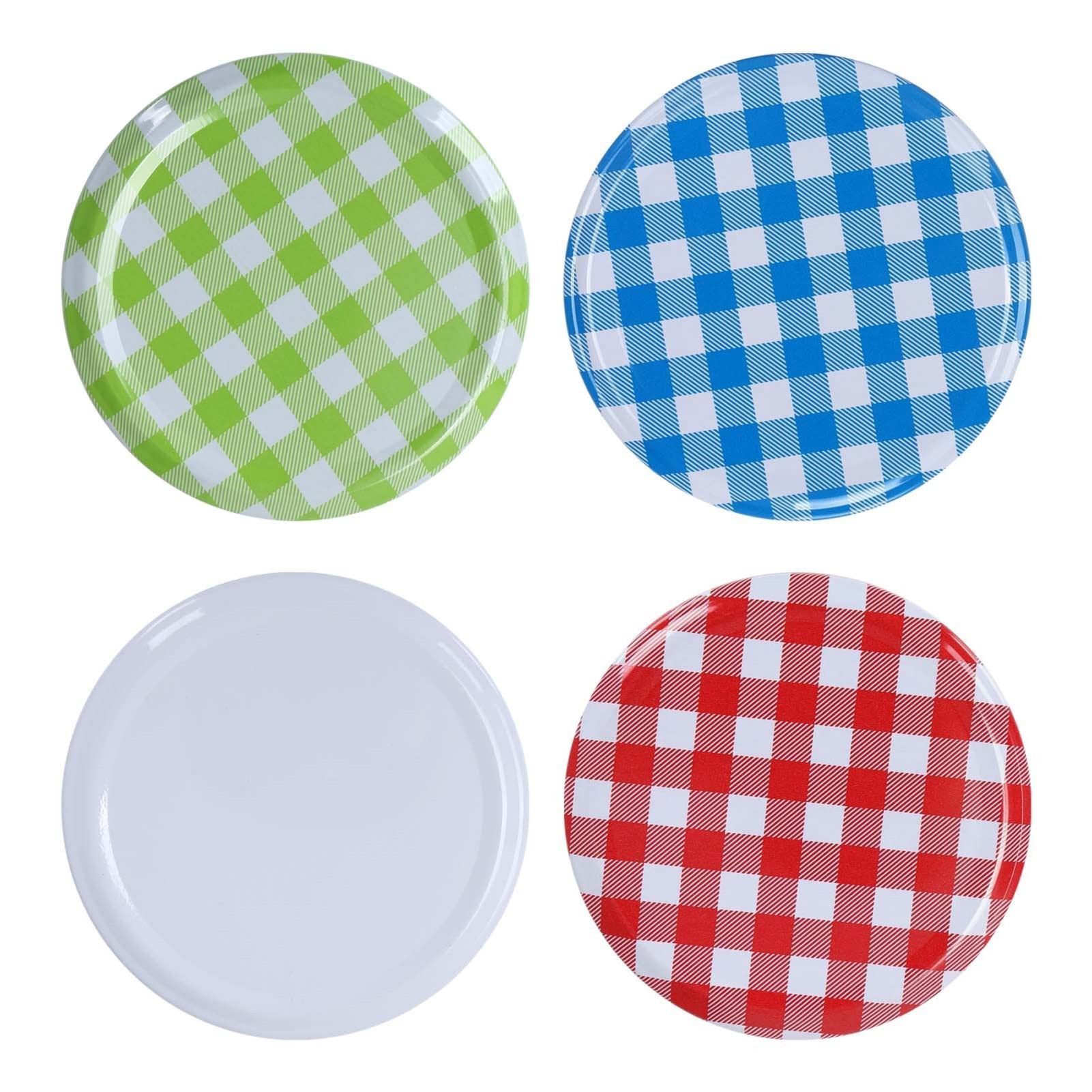 Youyijia Deckel 100 Stück Ersatzdeckel Twist Off Deckel Schraubdeckel Deckel