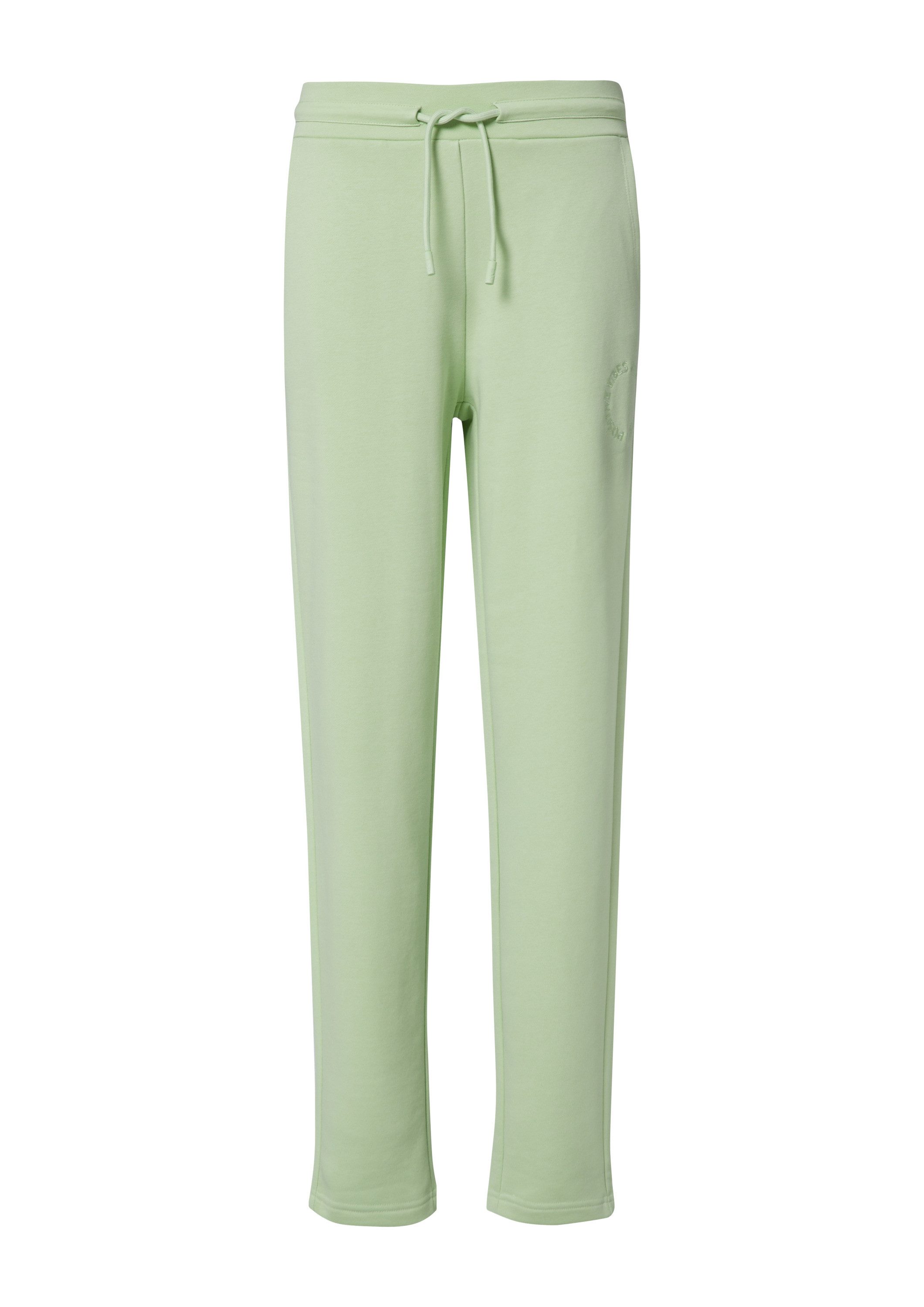 comma Chinos Hose Sweat-Hose mit Stickerei günstig online kaufen