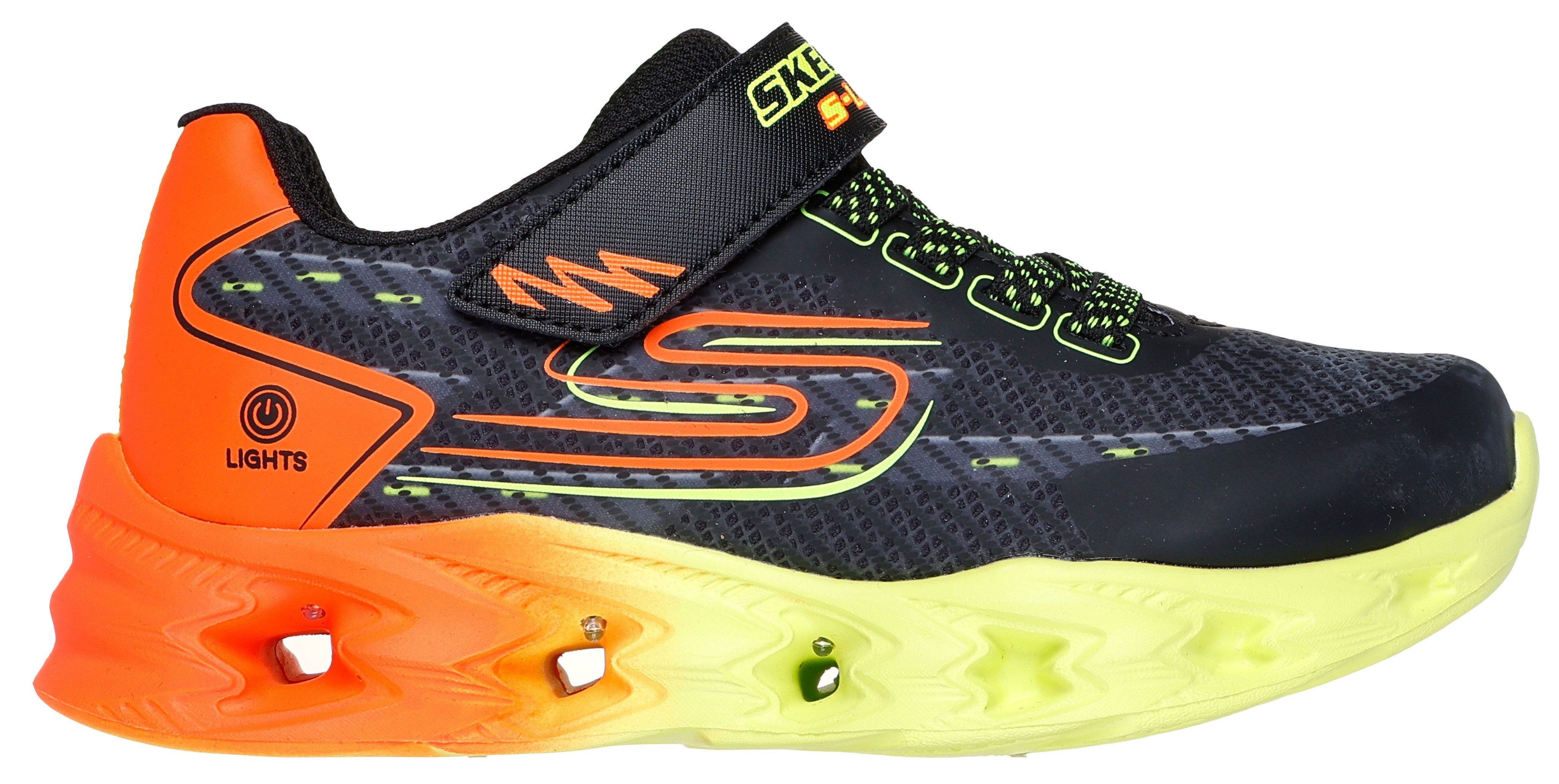 Skechers S-Lights: Vortex 2.0 - Quantroid Sneaker Blinkschuh, LED Schuh, Klettschuh mit blinkender Sohle