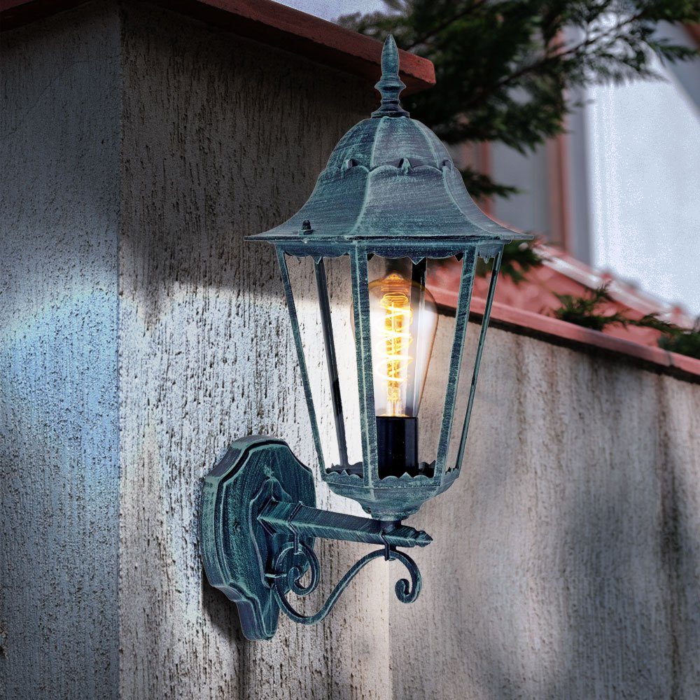 Außenlampe Wandleuchte nicht Außen-Wandleuchte, Laterne Außen Wand Außen Leuchtmittel inklusive, Terrassenlampe E27 etc-shop