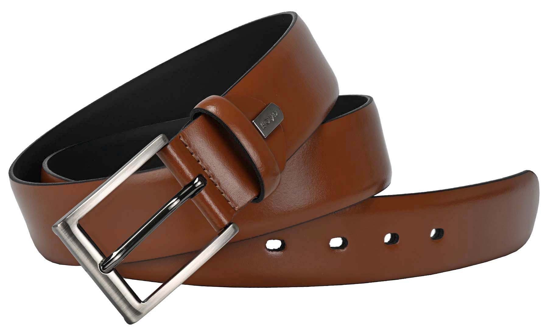 LLOYD Men’s Belts Ledergürtel LLOYD-Herren-Ledergürtel 35 mm Dorn-Schließe