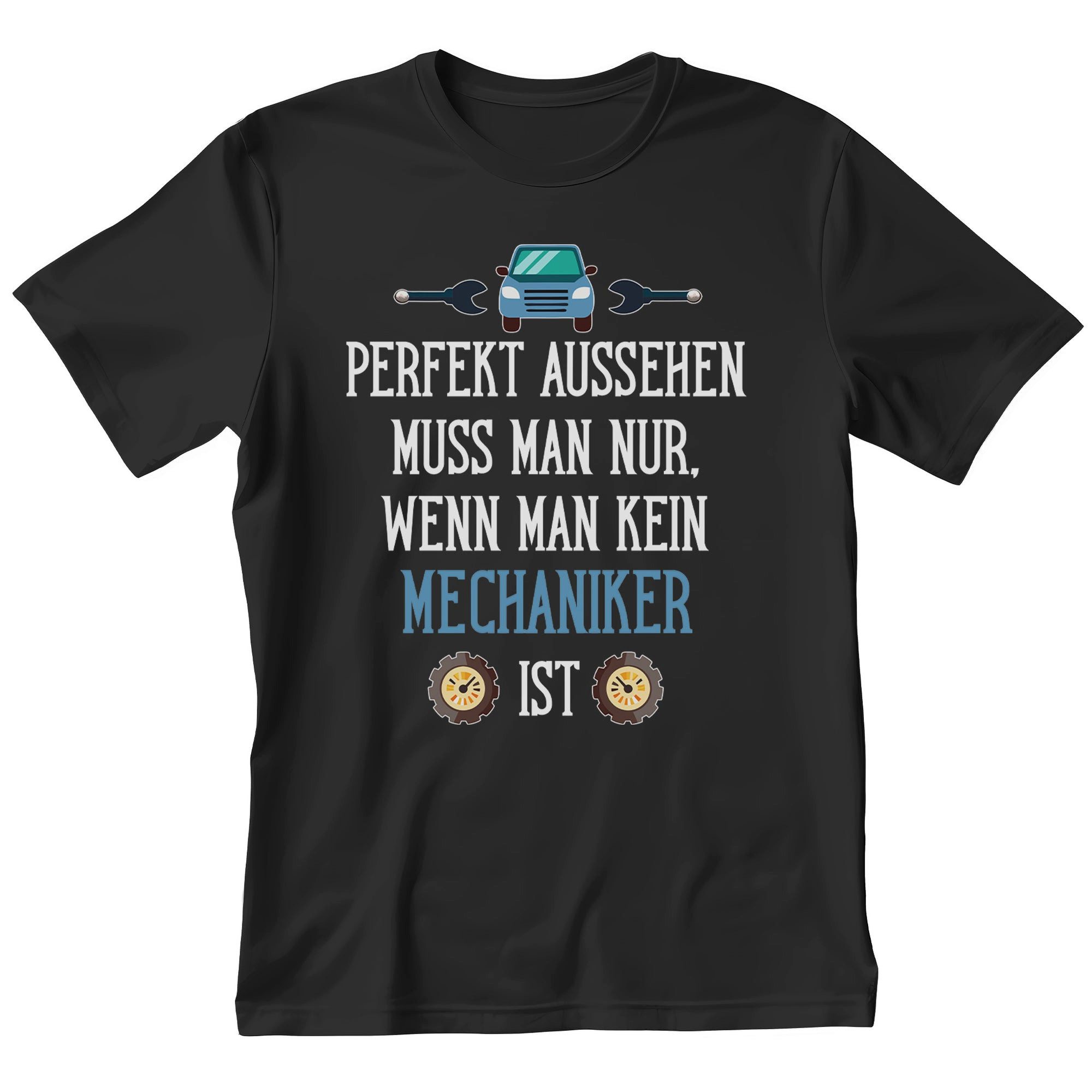 T-Shirt Mechaniker Geschenk Männer Spruch Beruf Ausbildung Abschluss