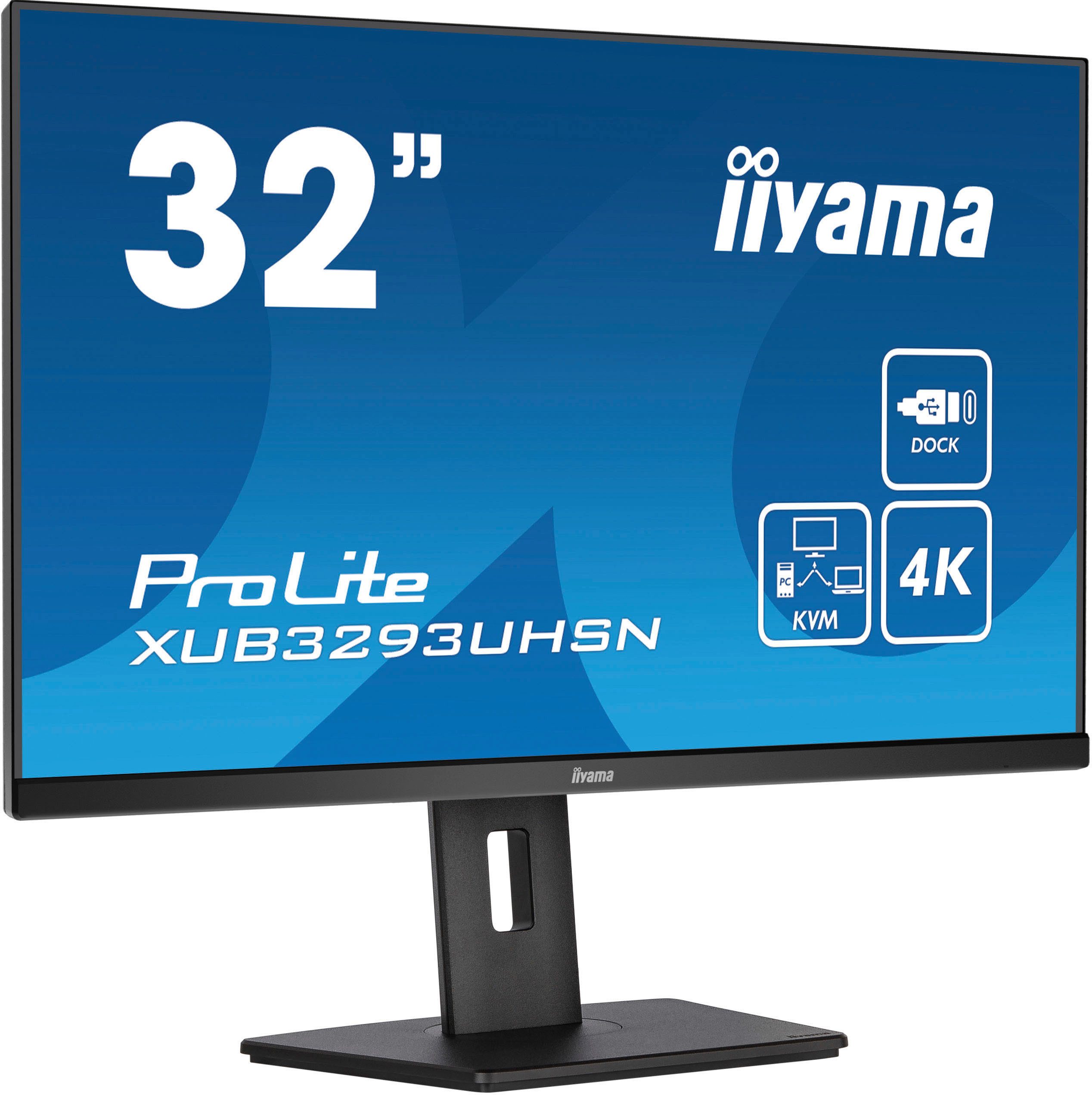 Iiyama 31.5 LED-Monitor (80 cm/31 ", 3840 x 2160 px, 4K Ultra HD, 4 ms Reaktionszeit, 60 Hz, IPS-LCD)
