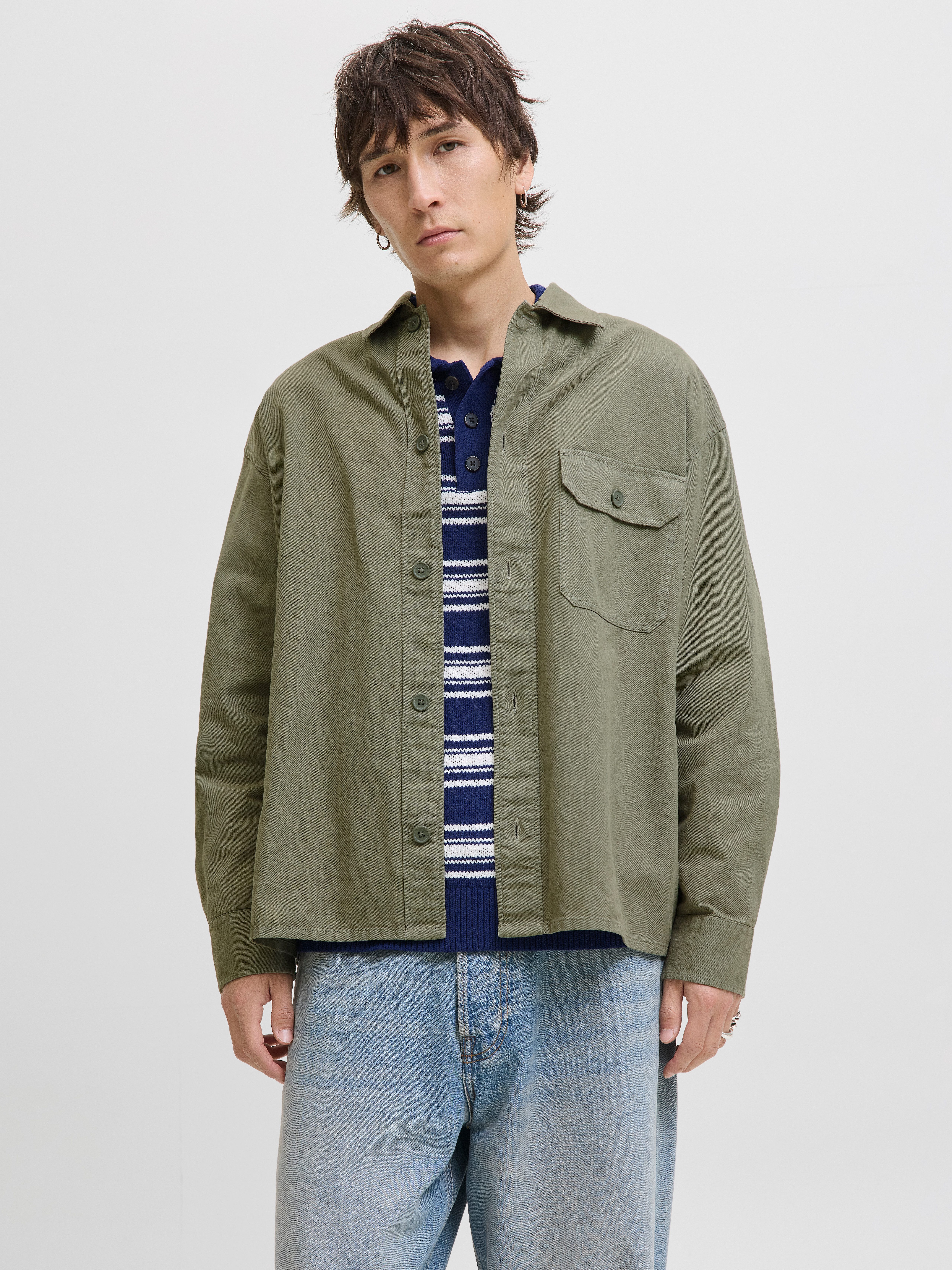 Jack & Jones Langarmhemd JJEDOVER OVERSHIRT günstig online kaufen