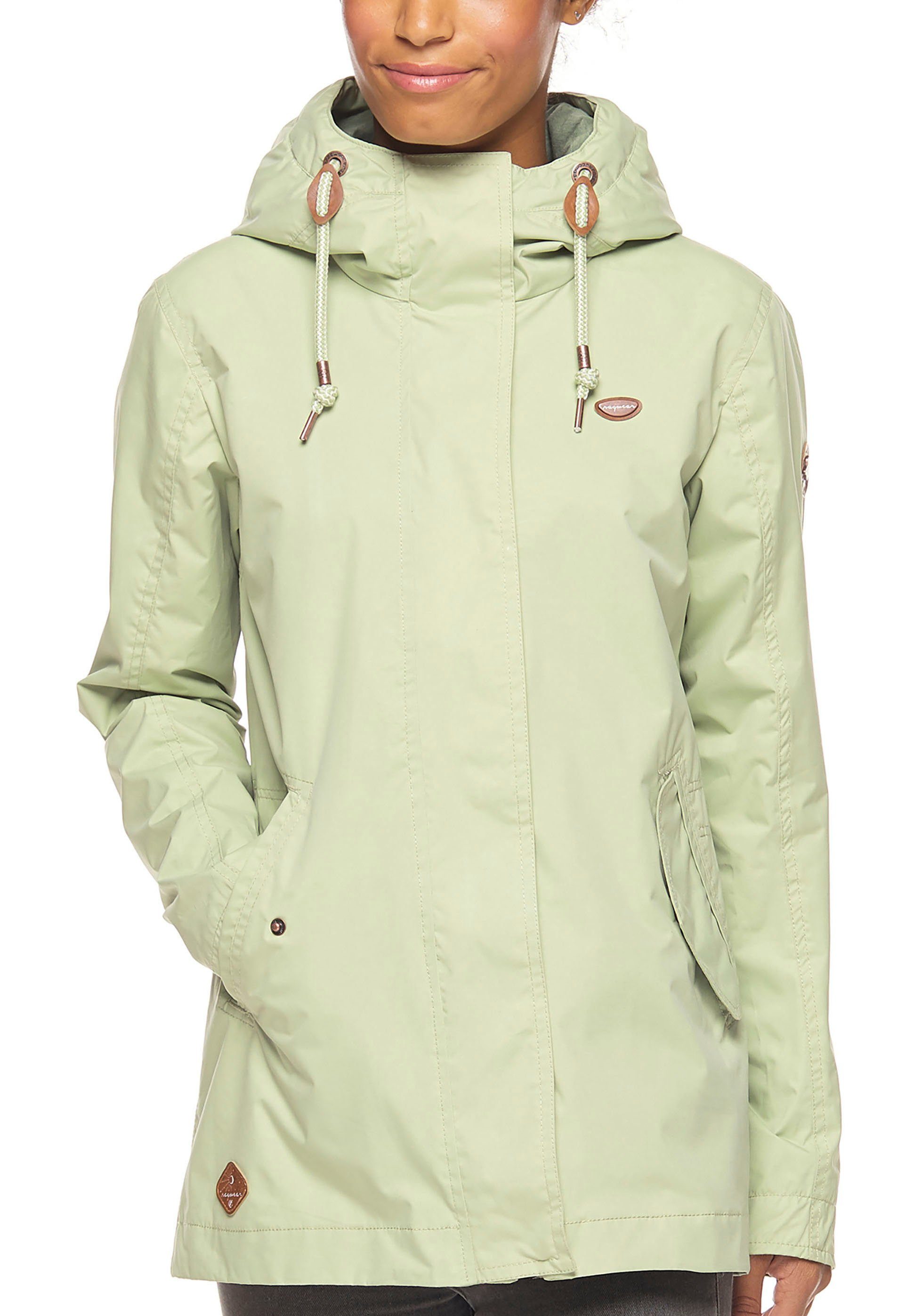 4044 Waterproof LENCA stylische fabric Funktionsjacke Ragwear mint Übergangsjacke