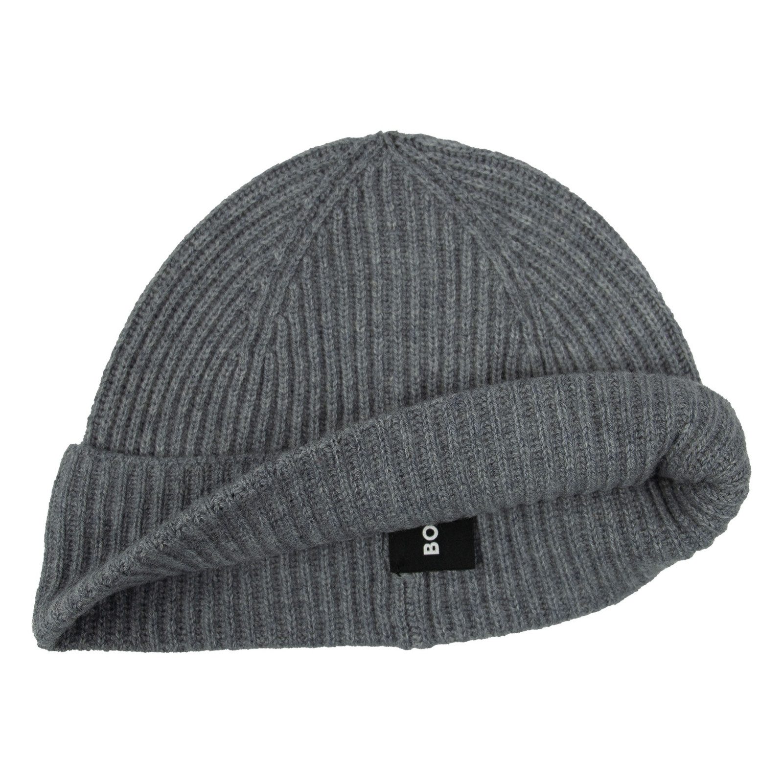 BOSS Strickmütze Filippo mit Markenpatch