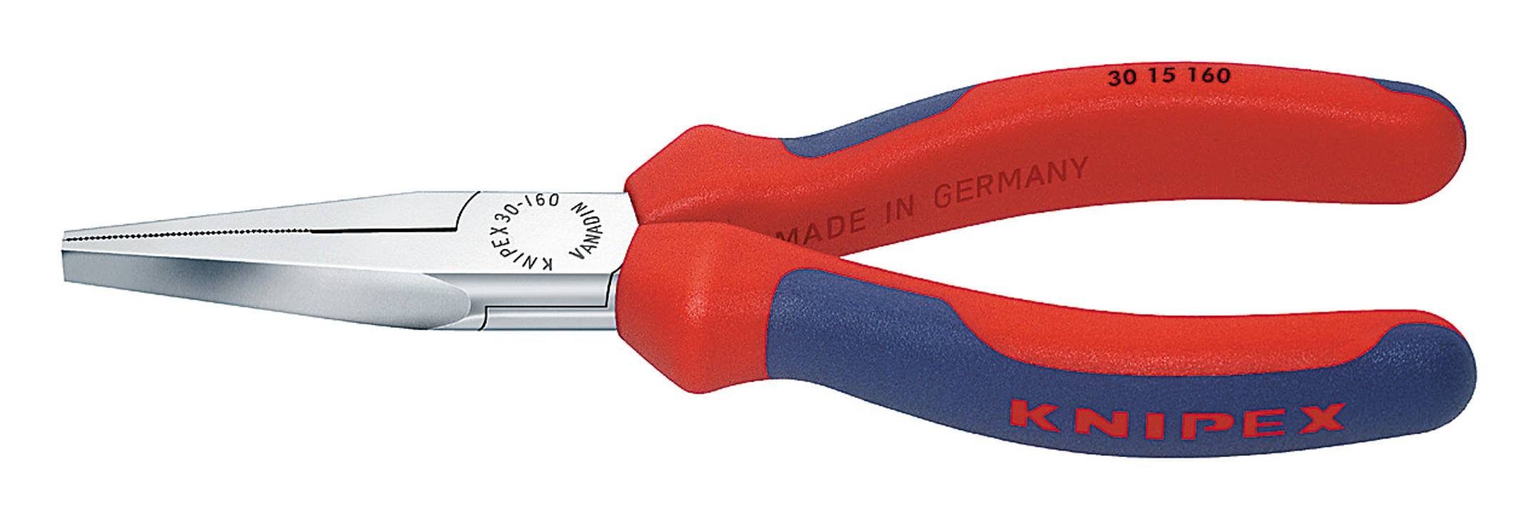 Knipex Greifzange, Langbeckzange Form 1 160 mm Griffe mit PVC