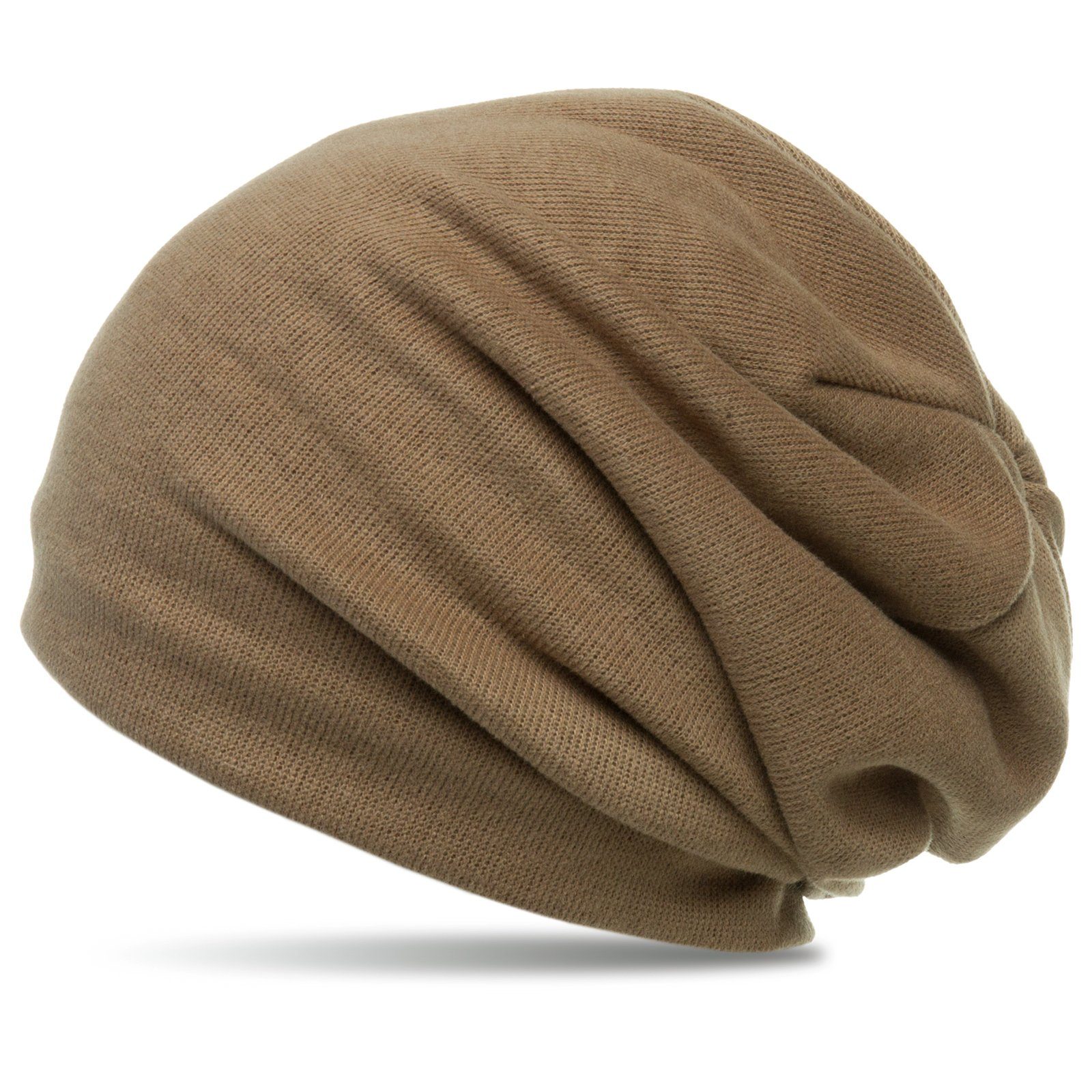 Caspar Beanie MU148 warme Feinstrick Mütze Gefüttert