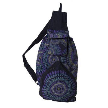 KUNST UND MAGIE Rucksack Faltrucksack Bunter Hippie Rucksack Tasche Daypack