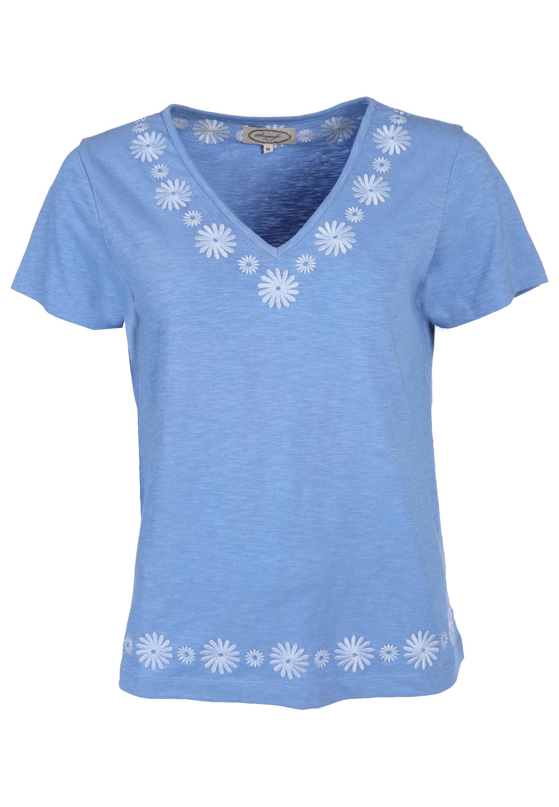 Sorgenfri Sylt T-Shirt Lalinara Stickdetails