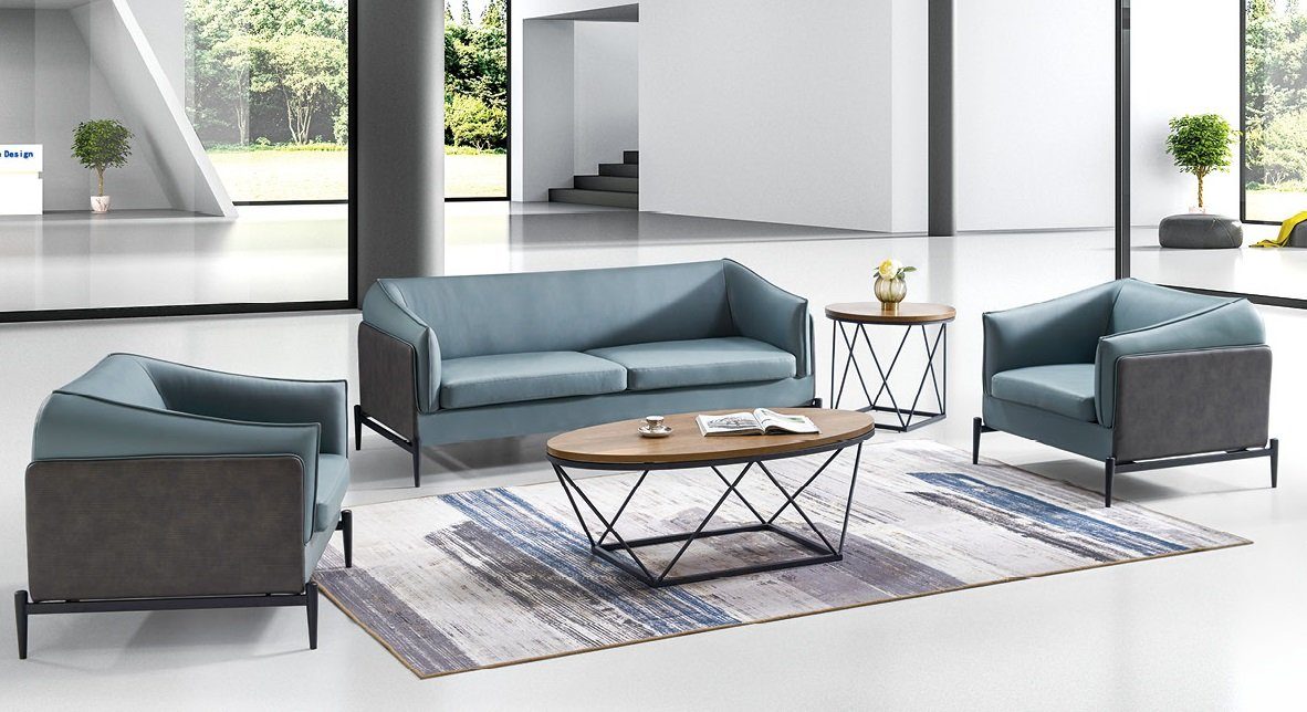 JVmoebel Sofa Sofagarnitur 3+1+1 Sitzer Sofa Couch Garnituren Sofas Polster Stoff, Made in Europe