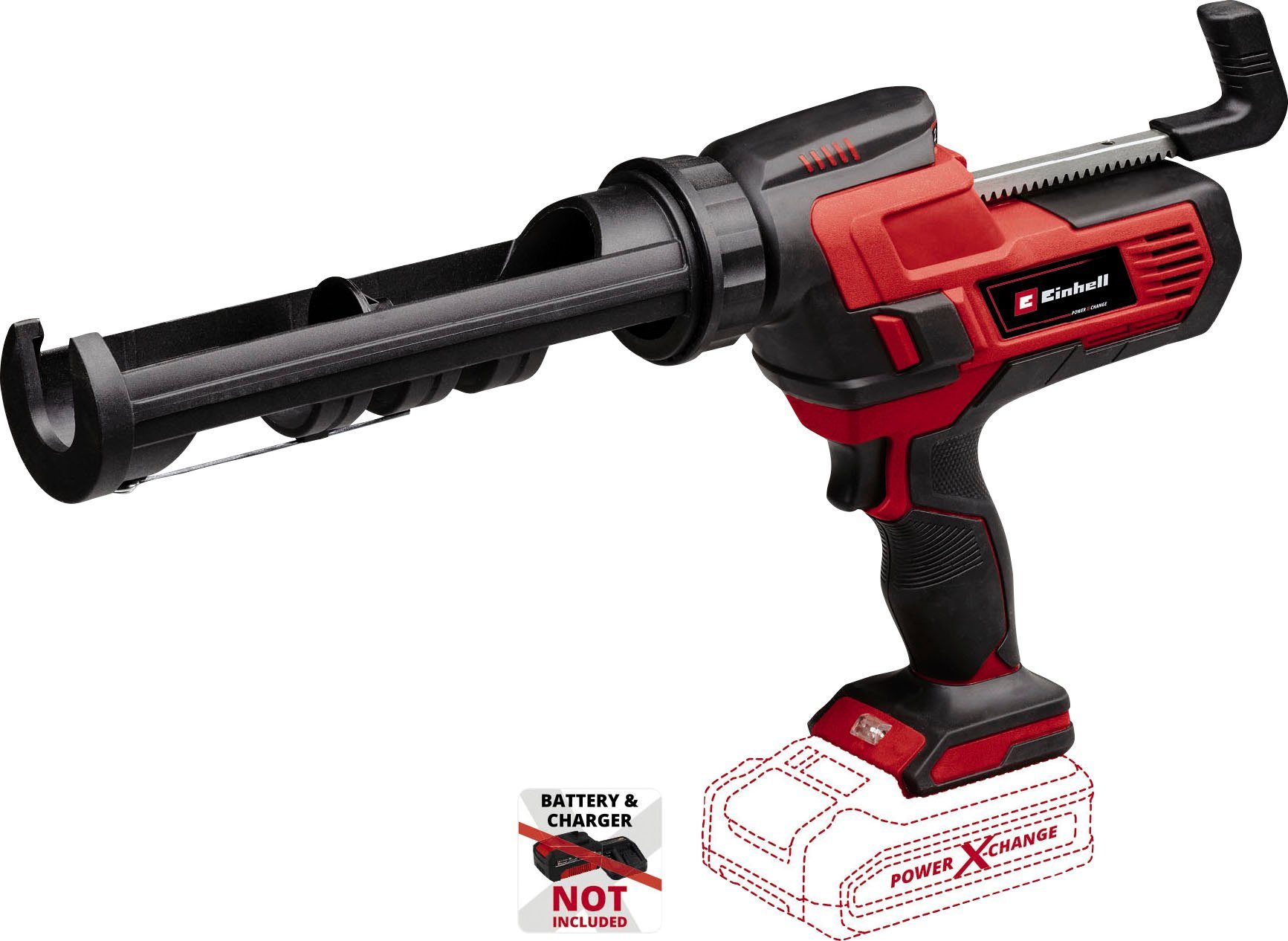 Einhell Akku-Kartuschenpistole Power X-Change TE-SG 18/10 Li - Solo, 310 ml, ohne Akku und Ladegerät
