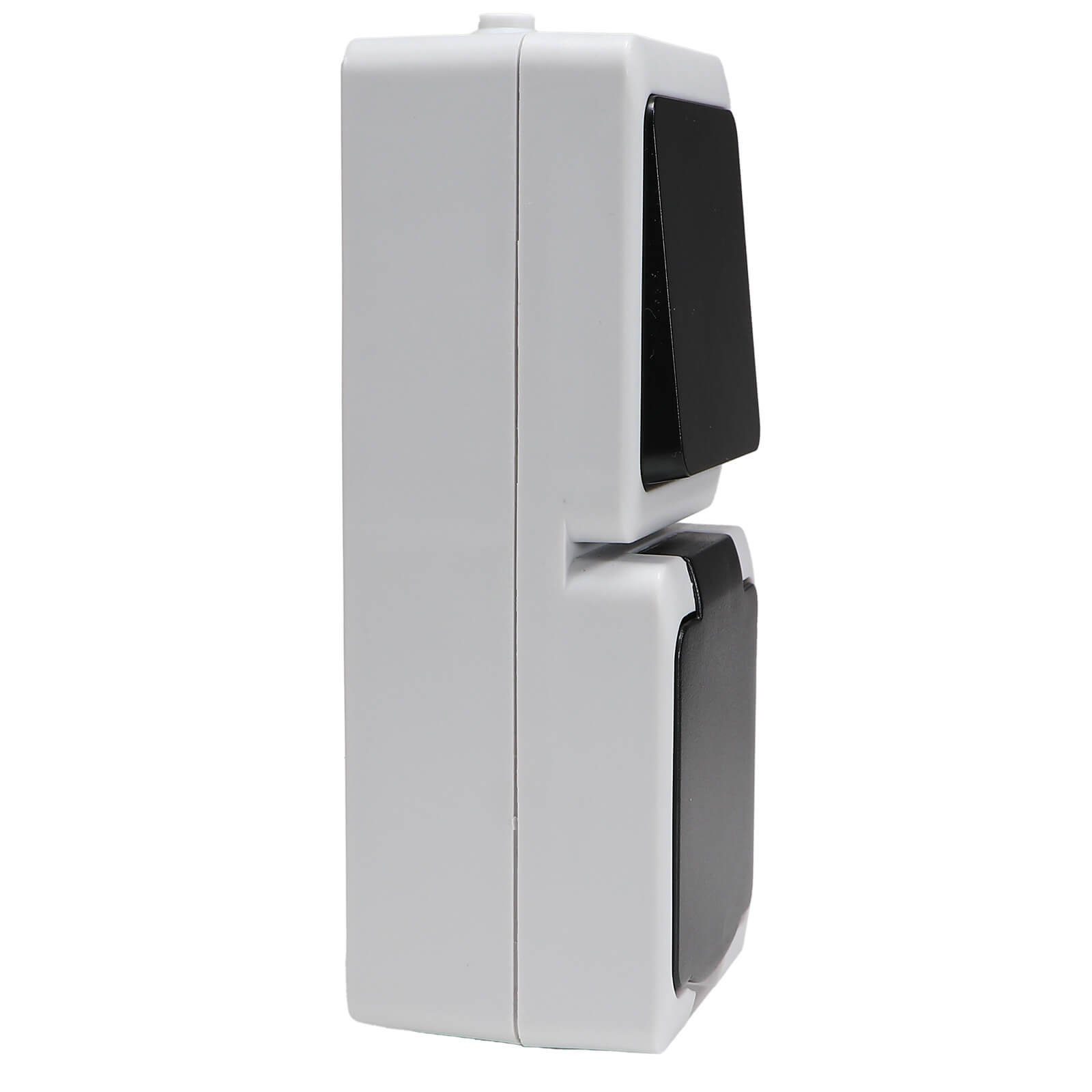 REV Ritter GmbH Aufputz-Steckdose 2er Set REV AquaMini Feuchtraum Schalter Kombination, 2-St.