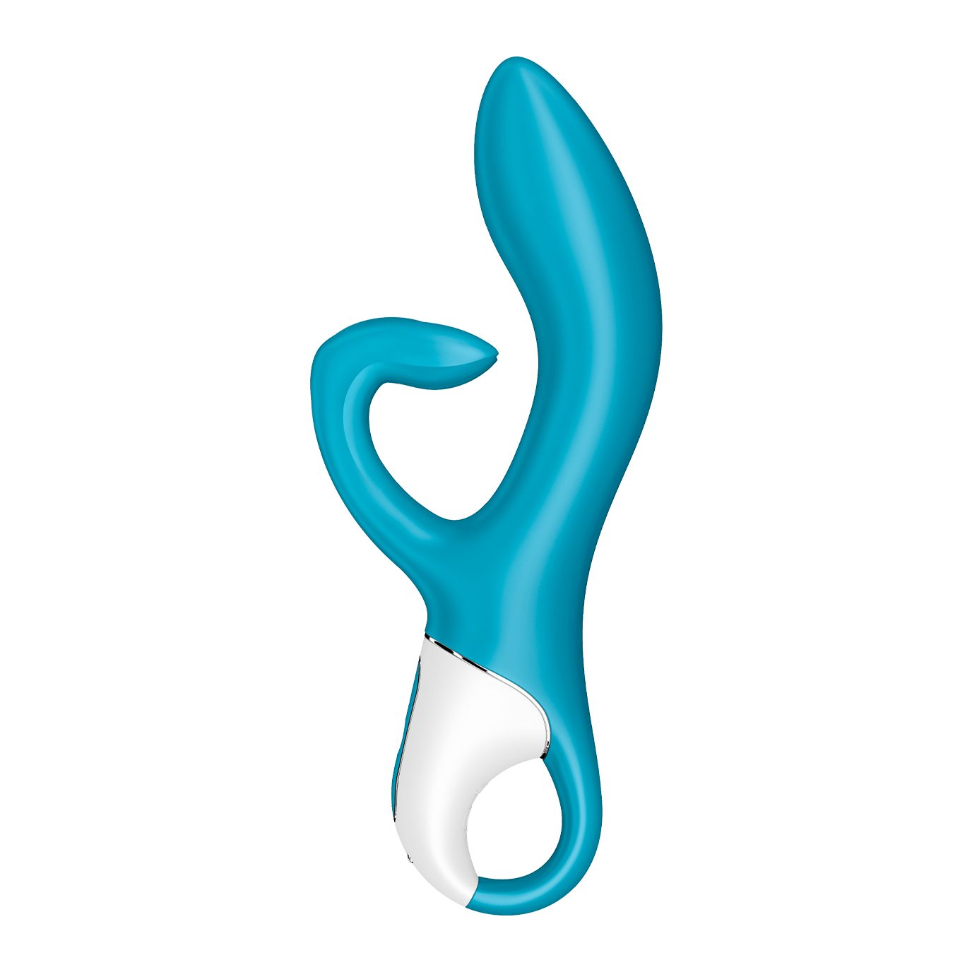 Satisfyer Klitoris-Stimulator Satisfyer "Embrace Me", Rabbitvibrator, ergonomisch, 2 Motoren, 21cm Türkis
