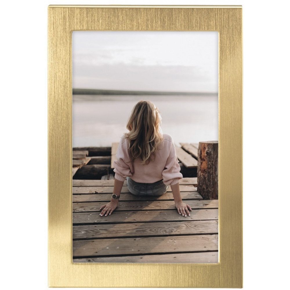 Hama Portraitrahmen Hama Porträtrahmen Riva 10x15cm gold - Bilderrahmen