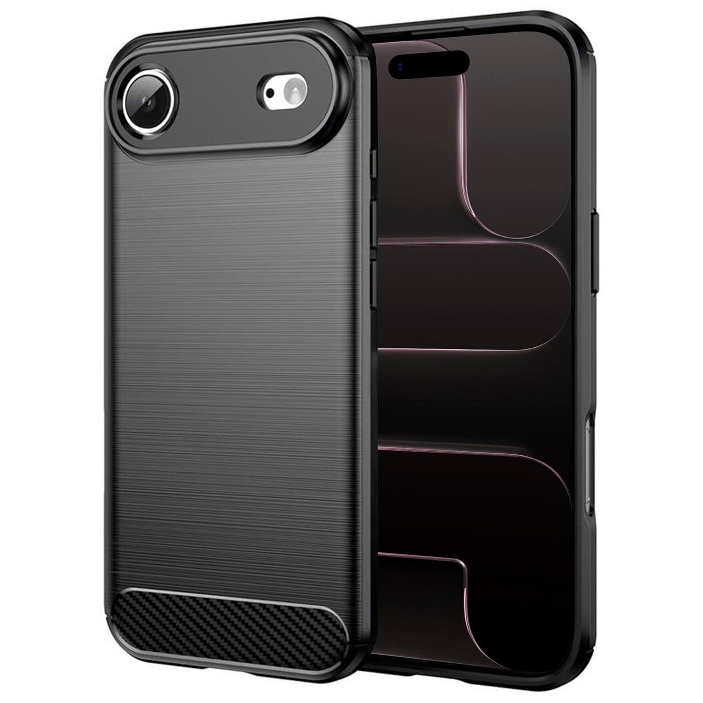 CoolGadget Handyhülle Carbon Handy Hülle für Apple iPhone Air 6,5 Zoll, robuste Telefonhülle Case Schutzhülle für iPhone Air Hülle