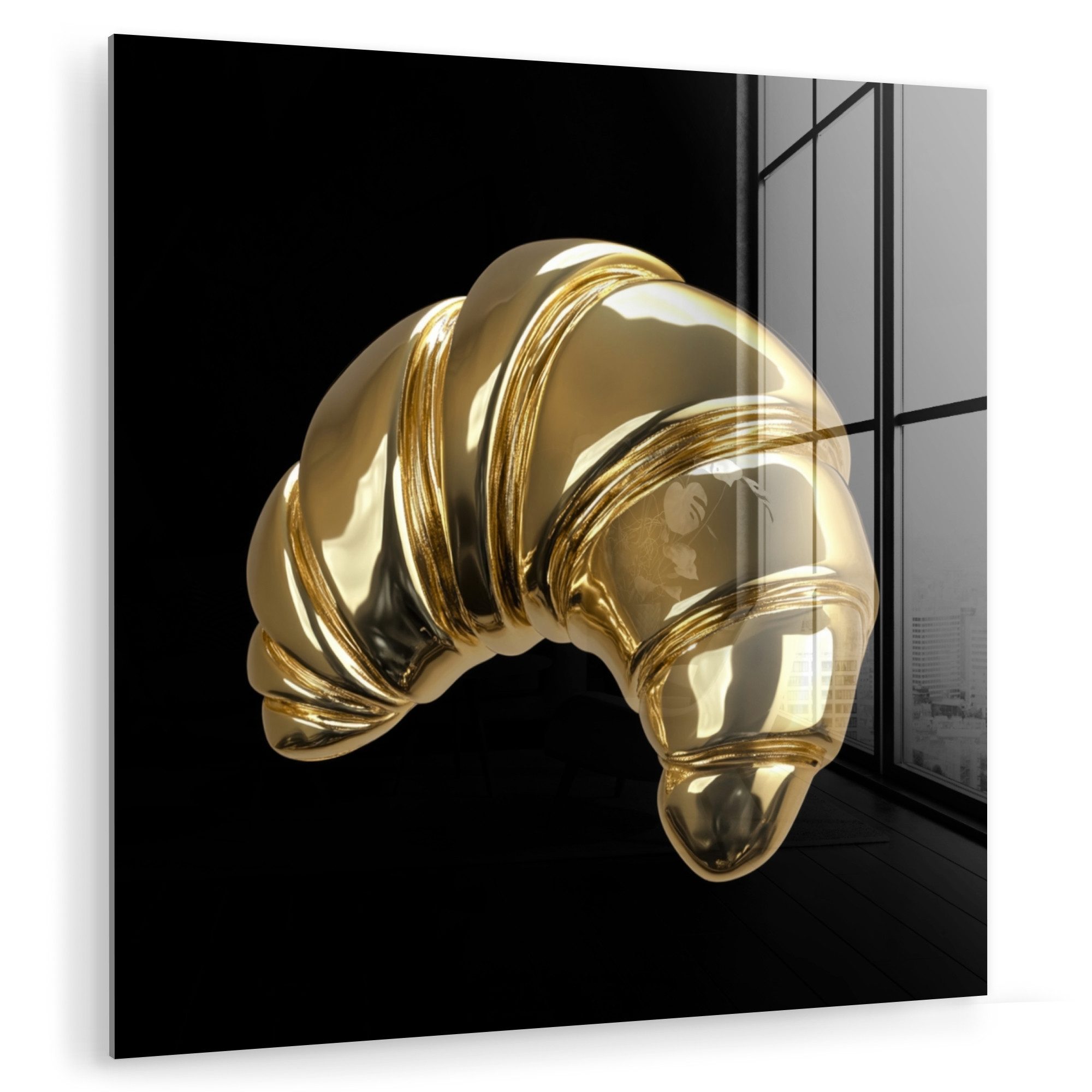 MuchoWow Acrylglasbild Croissant - Brot - günstig online kaufen