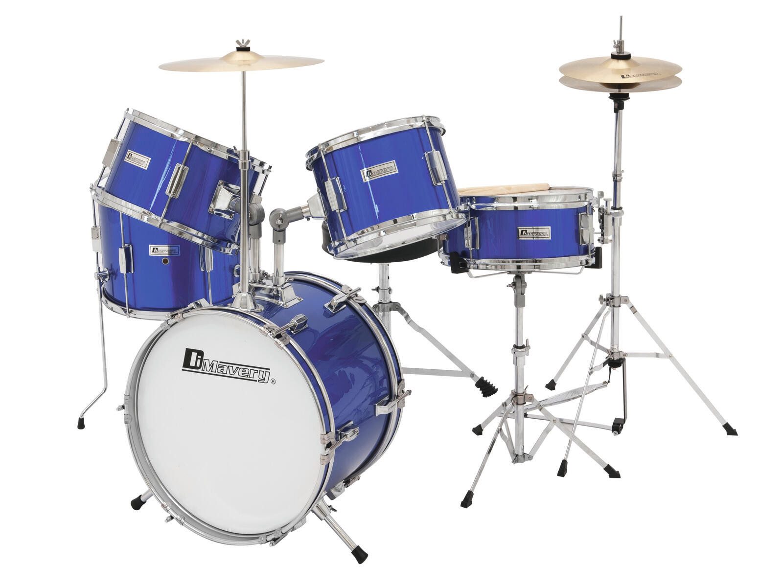 Trommel DIMAVERY JDS-305 Kinder Schlagzeug, blau